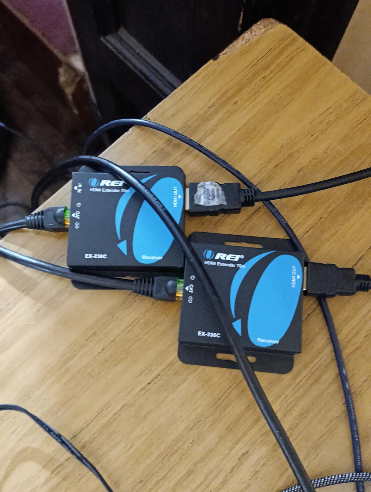 OREI 4K HDMI Over Ethernet CAT6/CAT7 Extender, Extender RJ45 4K@30Hz Upto 130 Ft 1080P Upto 230 FT Full HD POC Transmitter & Receiver IR Loop Out (EX-230C) customer photo 1