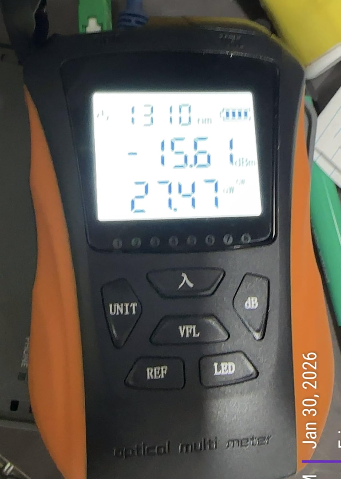 Optical Power Meter with Visual Fault Locator, Fiber Light Meter with Cable Tester Function and Li-ion Battery USB Charge for FC/SC/ST Universal Interface customer photo 1