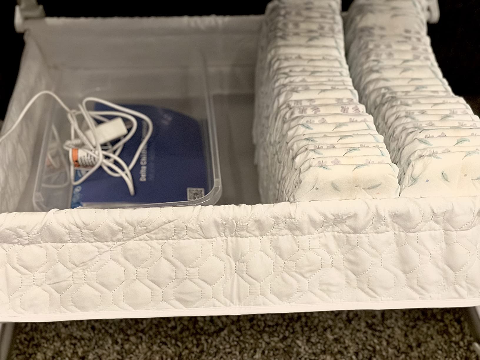 Delta Children SmartSleep Auto Glide Bassinet with Bluetooth, Alloy customer photo 1