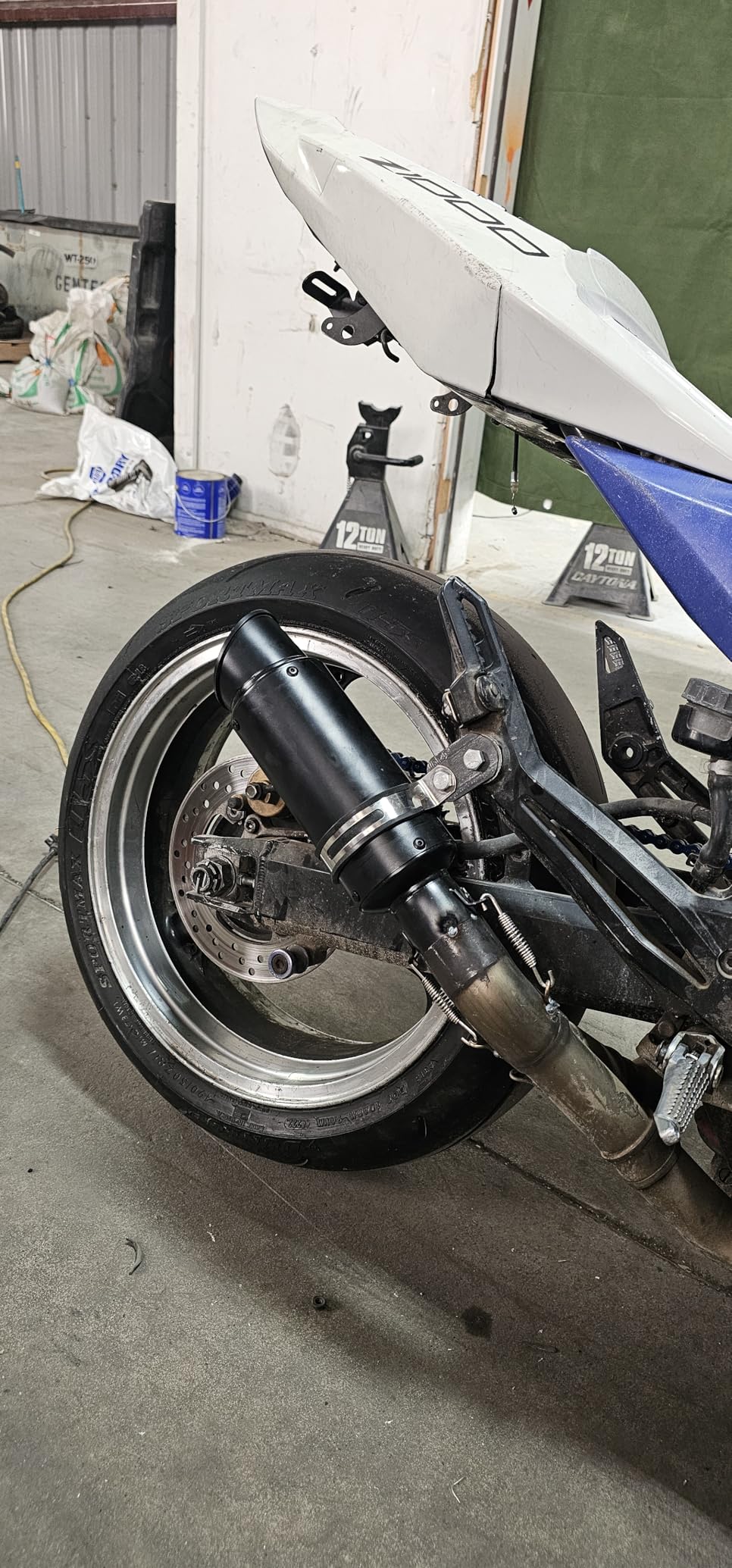 Universal Slip on Modified Exhaust Mufflers with Silencers Compatible with Motorcycle Grom ATV Dirt Bike Street Bike Scooter Pipe Diameter 38mm-51mm Exhaust, Black customer photo 1