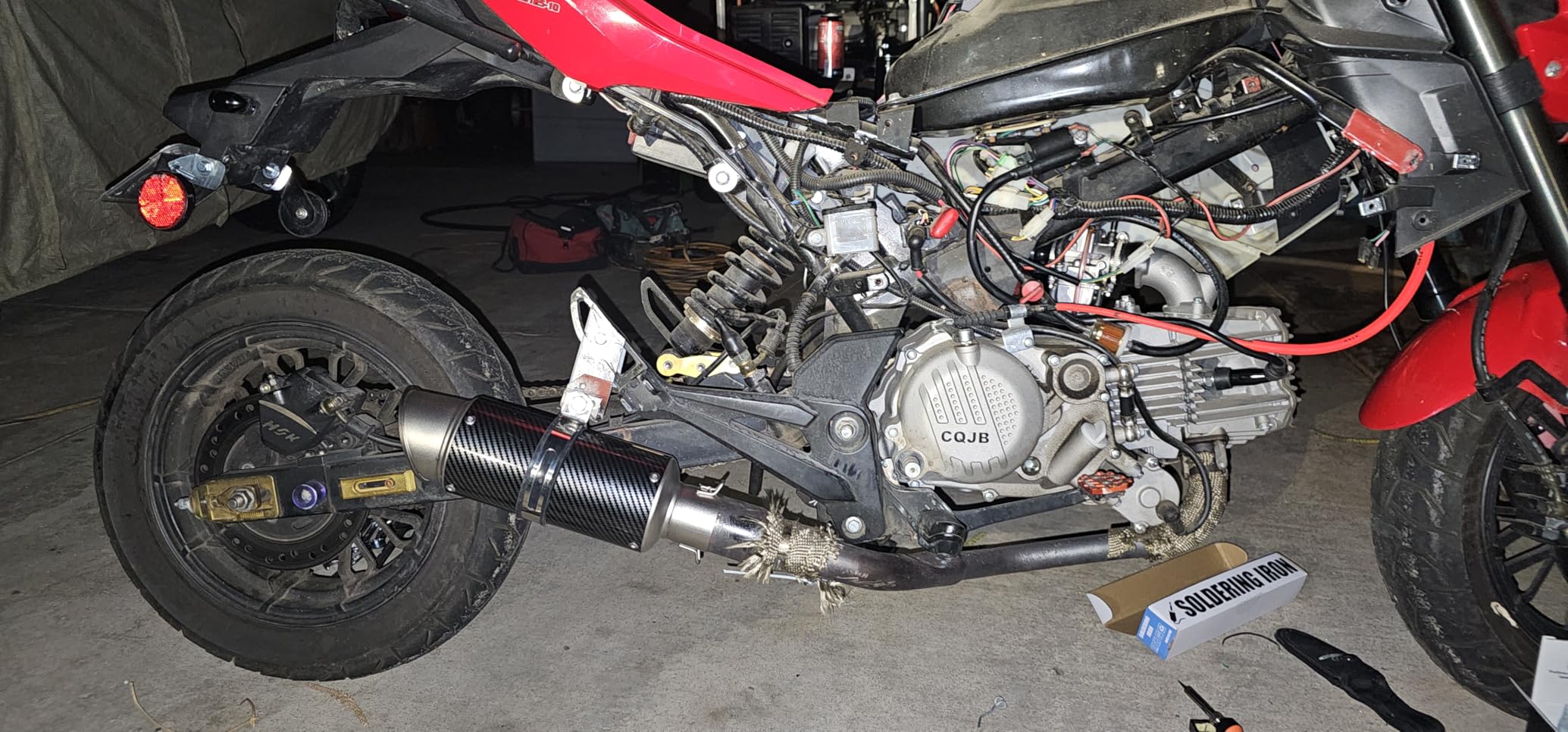 Universal Slip on Modified Exhaust Mufflers with Silencers Compatible with Motorcycle Grom ATV Dirt Bike Street Bike Scooter Pipe Diameter 38mm-51mm Exhaust, Black customer photo 2