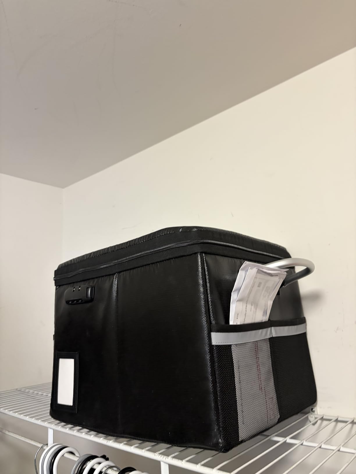 TOMKID Fireproof Document Box, Fireproof File Box with Lids, Important Document Organizer Box with Lock, Portable File Folder Organizer with Handle customer photo 1