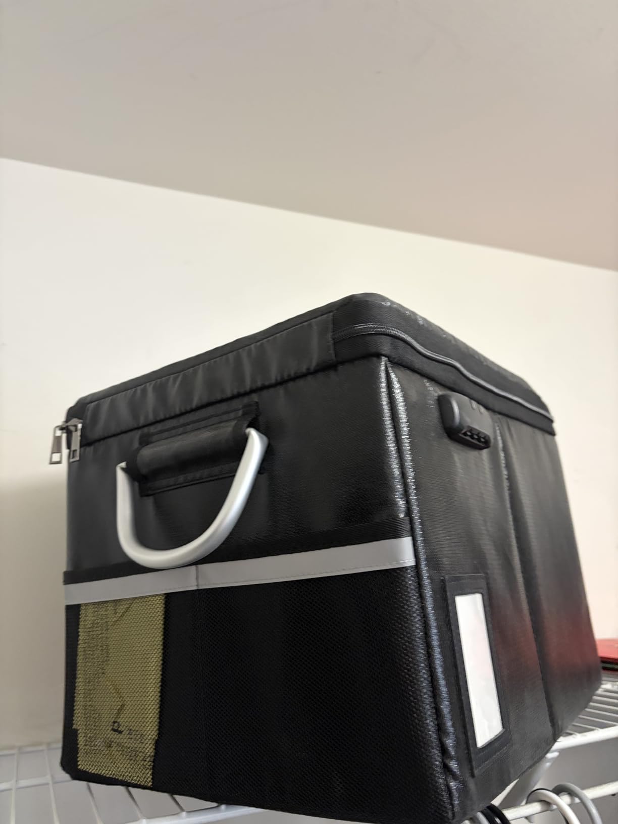 TOMKID Fireproof Document Box, Fireproof File Box with Lids, Important Document Organizer Box with Lock, Portable File Folder Organizer with Handle customer photo 2