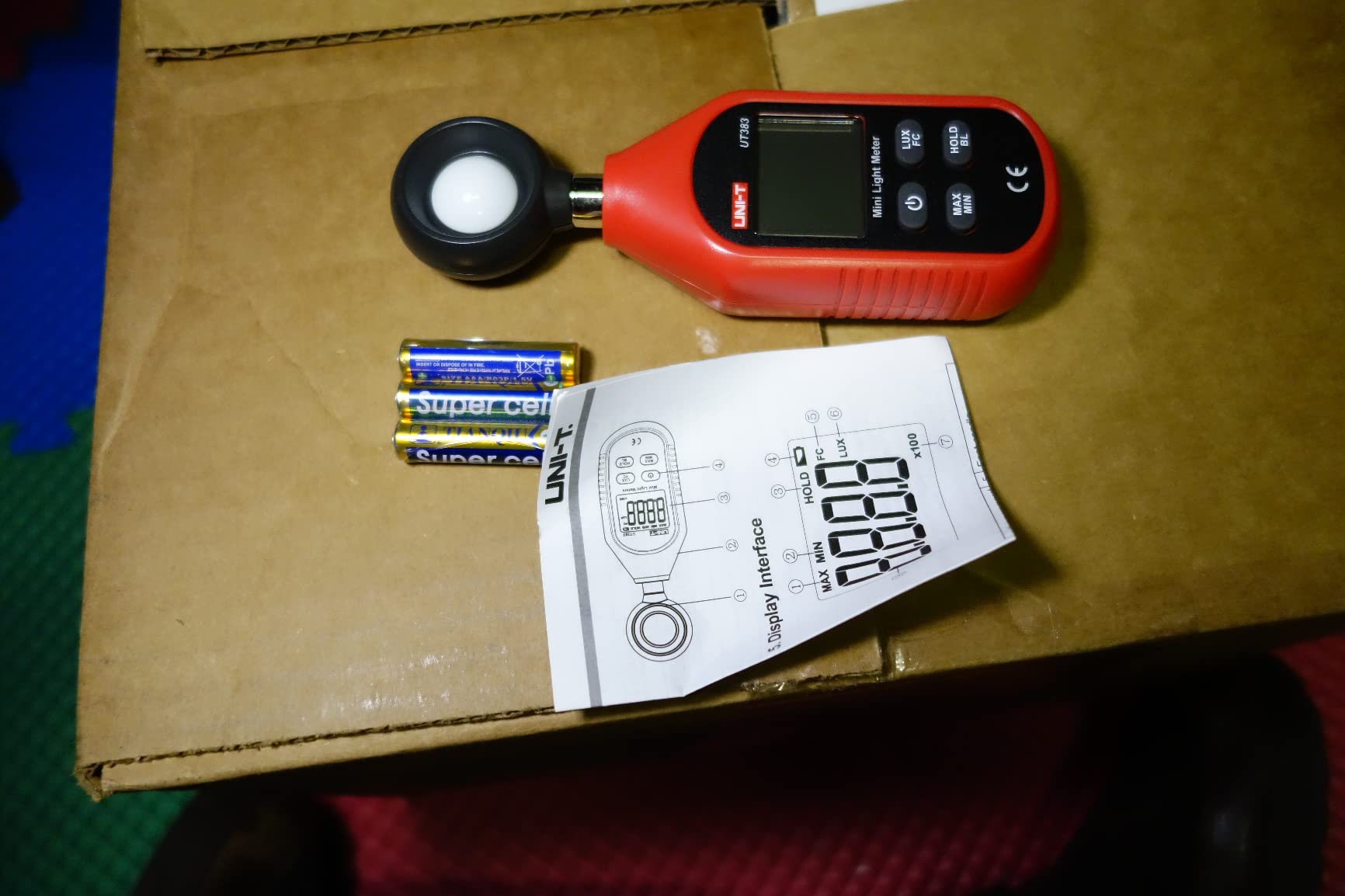 UNI-T UT383 Light Meter Lux Meter Lumens Digital Illuminance Meter 0~199,900 Lux (0~18,500 FC) Foot Candles Luxmeter for Film Photography Plants Photometer Lighting Intensity Brightness Measurement customer photo 2