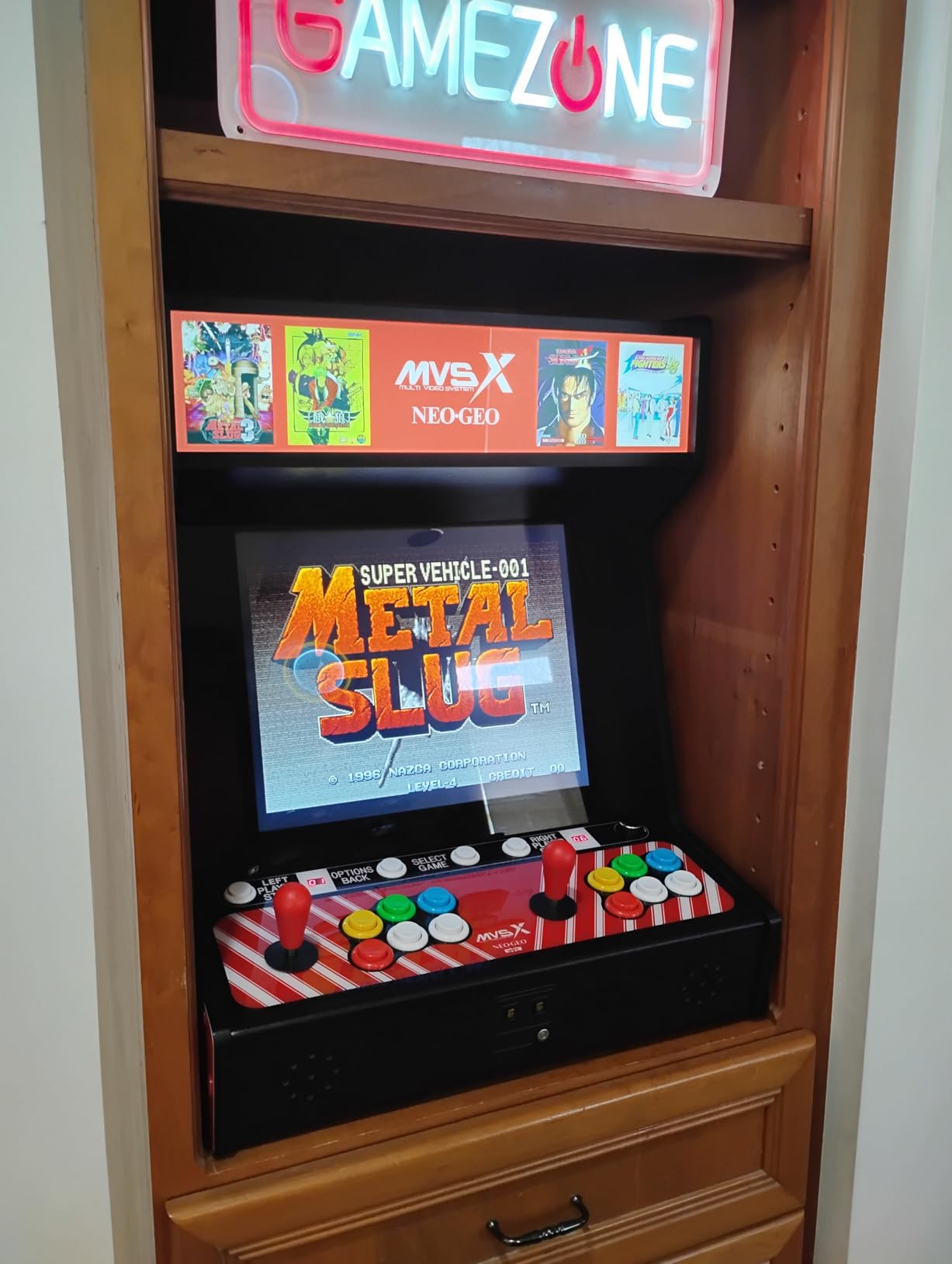 UNICO MVSX Home Arcade, Preloaded 50 SNK Licenced Retro Games, Support Two Players to Play Games Concurrently, Including The King of Fighters/Metal Slug and More customer photo 1