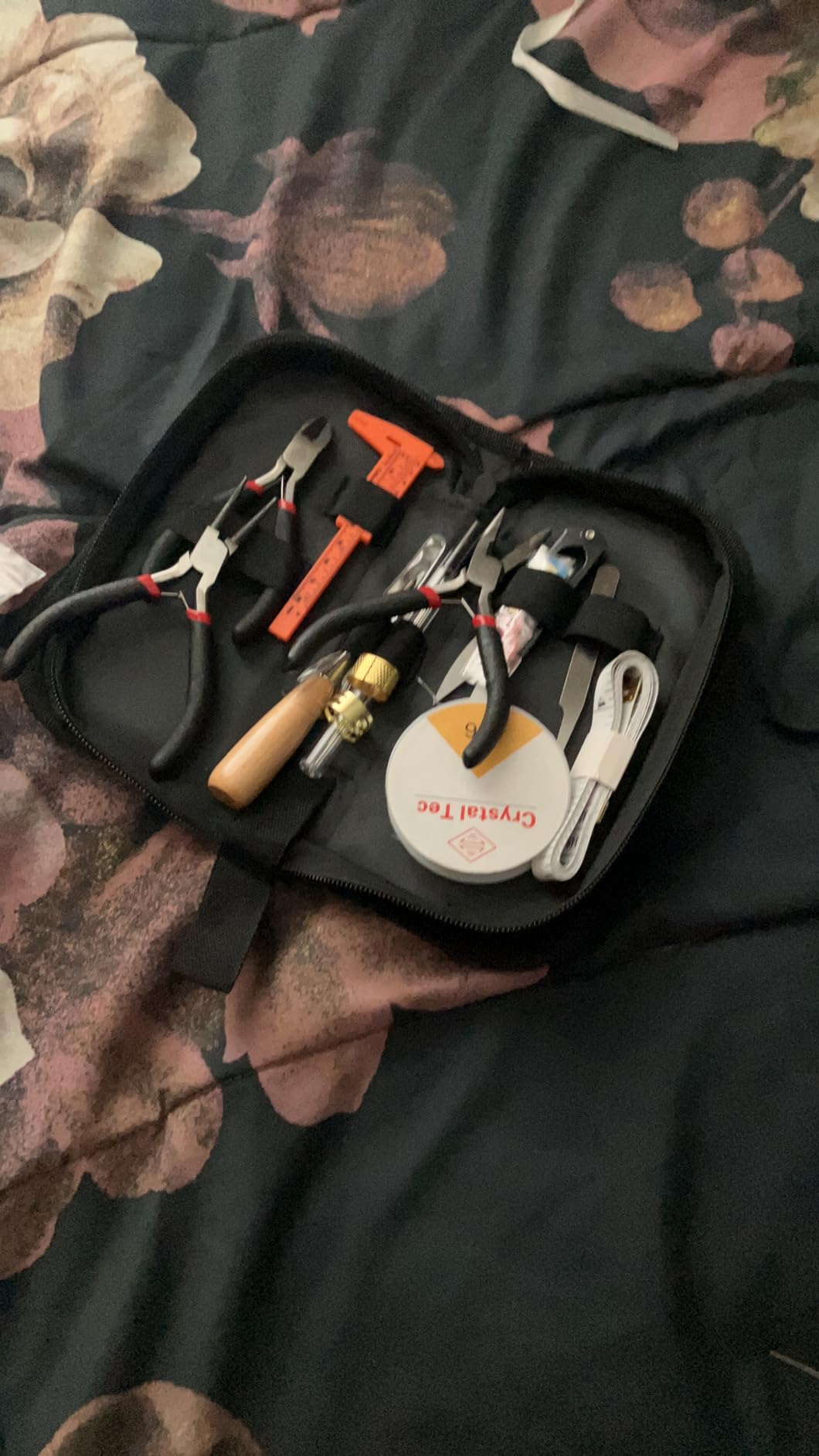 Audab Jewelry Wire Wrapping Jewelry Making Supplies Kit, Ring Sizer Measuring Tools Kit with Tools, Ring Craft Wires, Jewelry Findings for Rings Repair customer photo 2