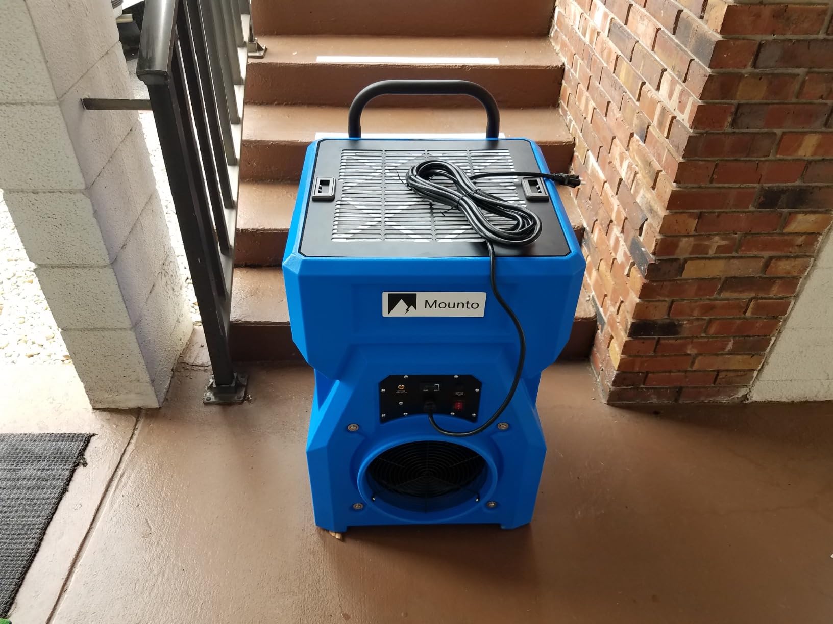 MOUNTO 1000cfm Portable Industrial Air Purifier Negative Air Scrubber - Powerful 1HP Motor, True HEPA Filter, 2-Speed, Handle and wheels 3-Year Warranty customer photo 2