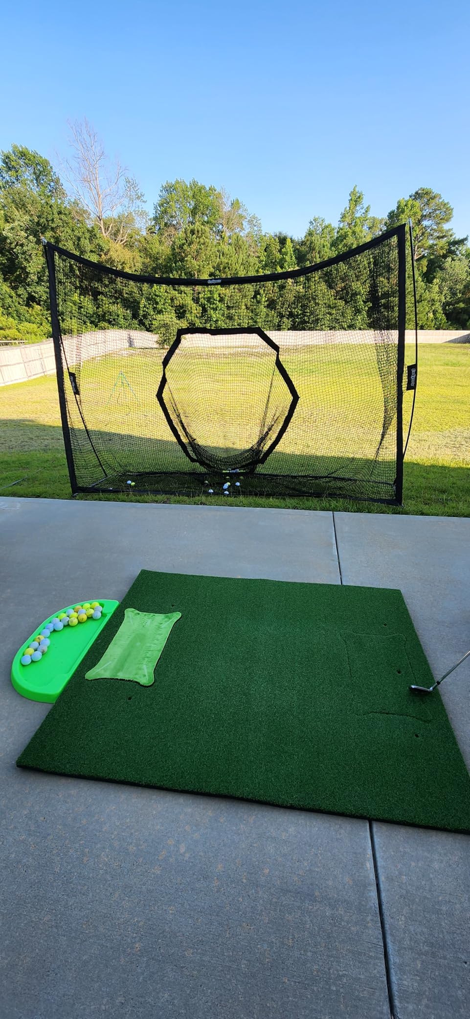 GoSports 5 ftx4 ftPRO Golf Practice Hitting Mat, Includes 5 Interchangeable Inserts for The Ultimate at-Home Instruction customer photo 1