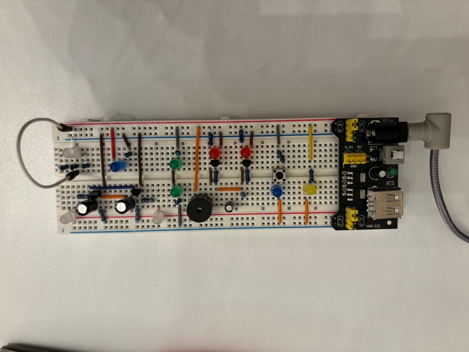 BOJACK 37 Values 480 Pcs Electronics Component Fun Kit with Power Supply Module, Jumper Wire,Precision Potentiometer,830 tie-Points Breadboard Compatible with STM32,Raspberry Pi,Arduino customer photo 2