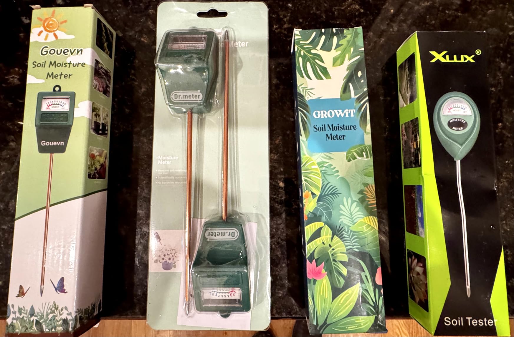 XLUX Long Probe Deep Use Soil Moisture Meter, Water Monitor Indicator Sensor, Hygrometer for Outdoor Indoor Large Pot Plants, Flower, Gardening, Farming customer photo 2