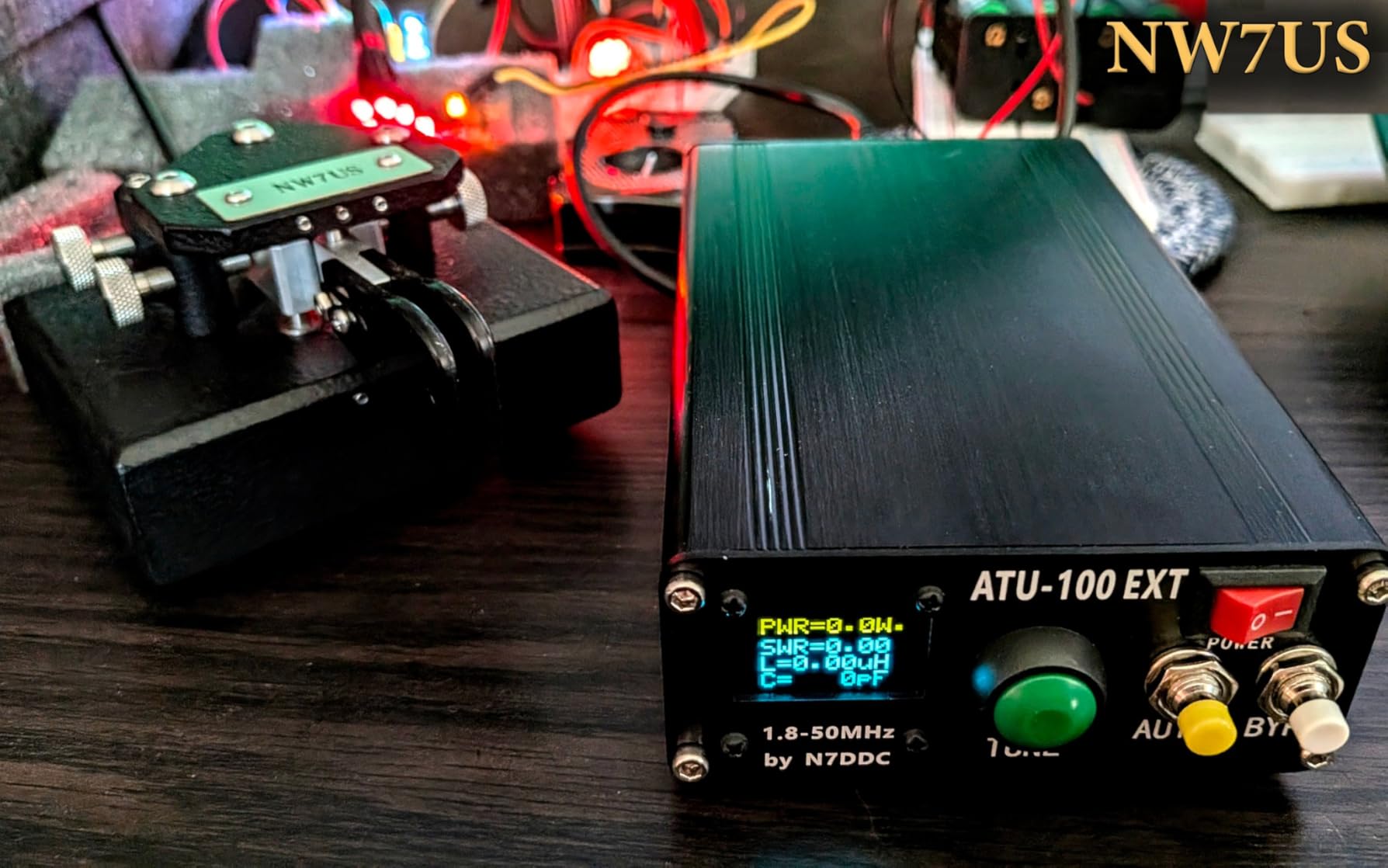 Malahit ATU-100 EXT Antenna Tuner 1.8-50MHz atu100 by N7DDC 7x7 0.96 Inch OLED 3.2 Firmware Programmed with Housing Assembled Machine with USB Cable (No Battery) Compatible with Radio Antenna customer photo 2