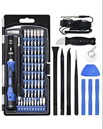 STREBITO Precision Screwdriver Set, 79 in 1 Screwdriver Kit with 58 Bits & Anti Static Wrist Strap, Magnetic Driver Electronics Repair Tool Kit for Computer, iPhone, Laptop, Cell Phone, Macbook, PS4/5 customer photo 1