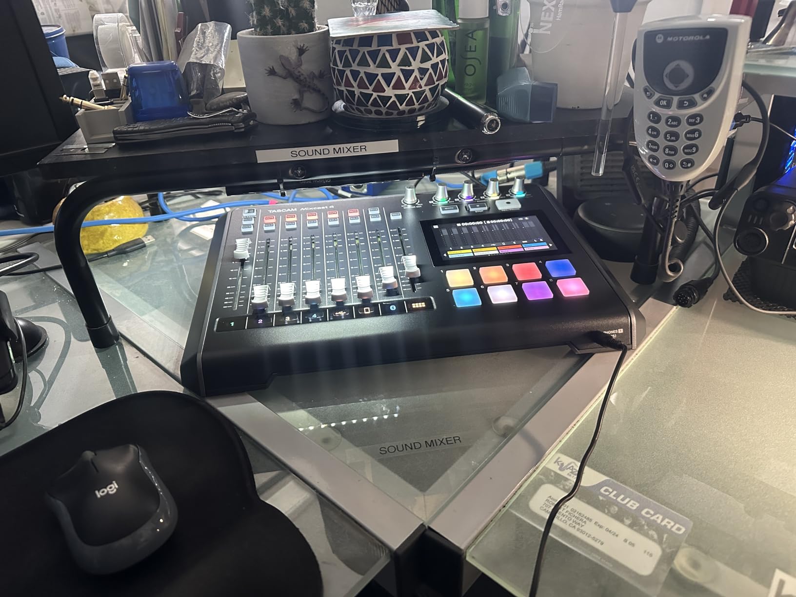 TASCAM Mixcast 4 Podcast Streaming Mixer, Recorder, and USB Audio Interface - Four XLR/TRS Mic Inputs, Touch Screen and Editing Software Included customer photo 2