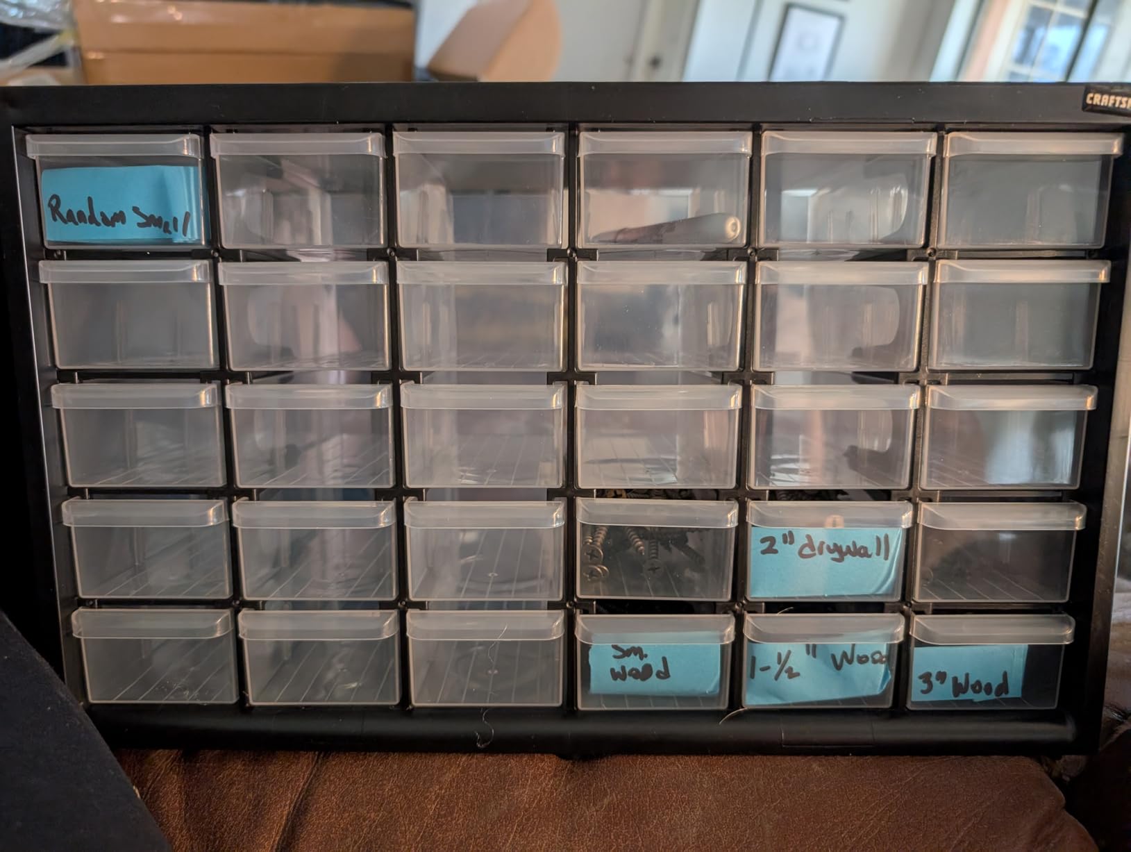 CRAFTSMAN Storage Organizer, 30 Small Drawer Modular Storage System, Easily Stackable (CMST40730), Plastic, Black, White customer photo 1