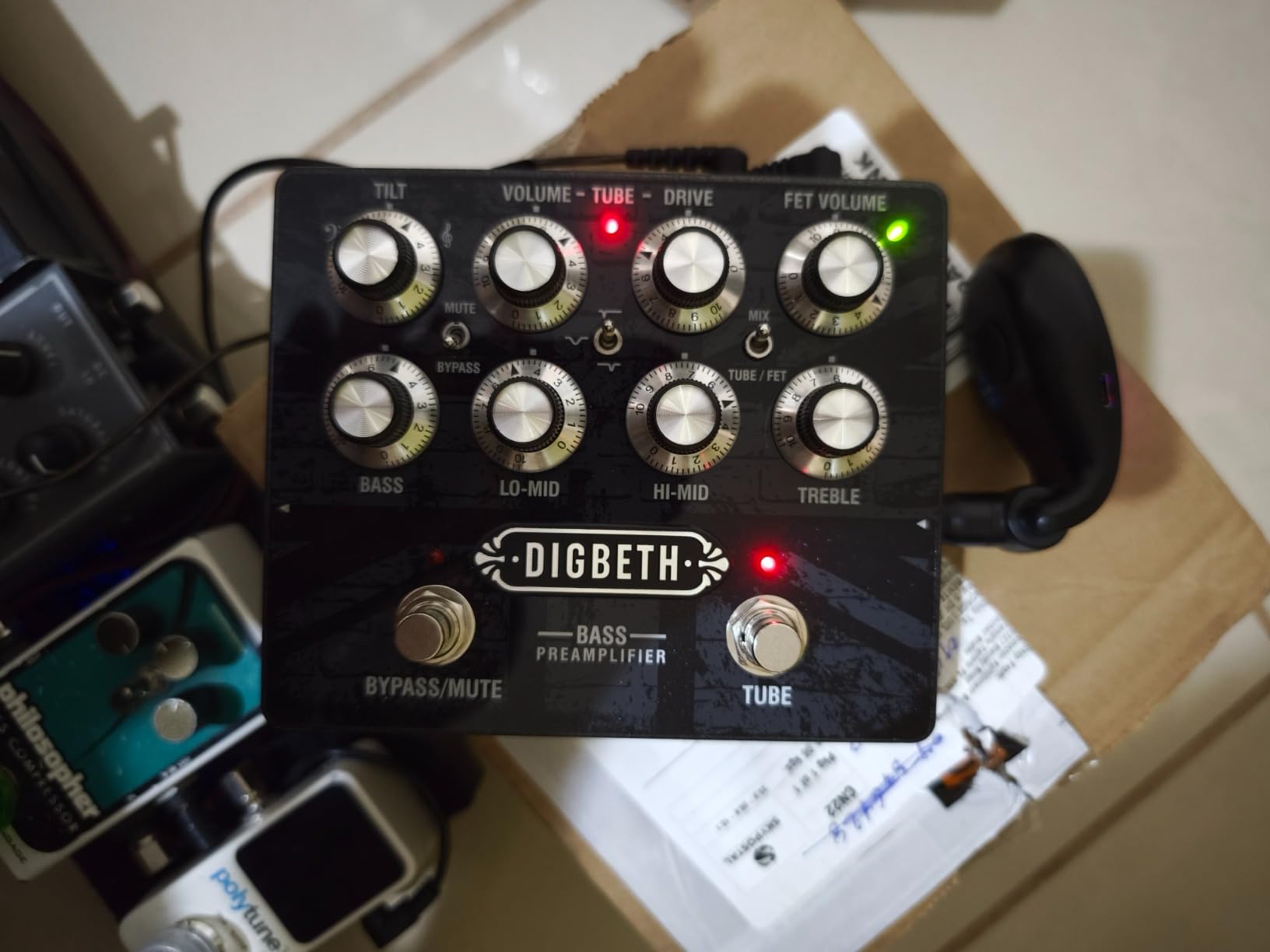 Laney Digbeth DB-PRE Bass Guitar Pre Amplifier Pedal customer photo 1