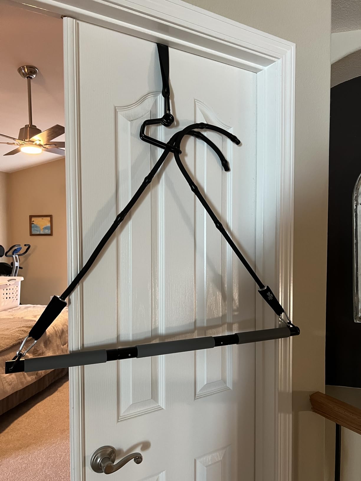 EVO Gym - Portable Home Gym Strength Training Equipment, at Home Gym | All in One Gym - Resistance Bands, Base Holds Gym Bar & Handles for Travel | Portable Gym & Home Exercise Equipment customer photo 2