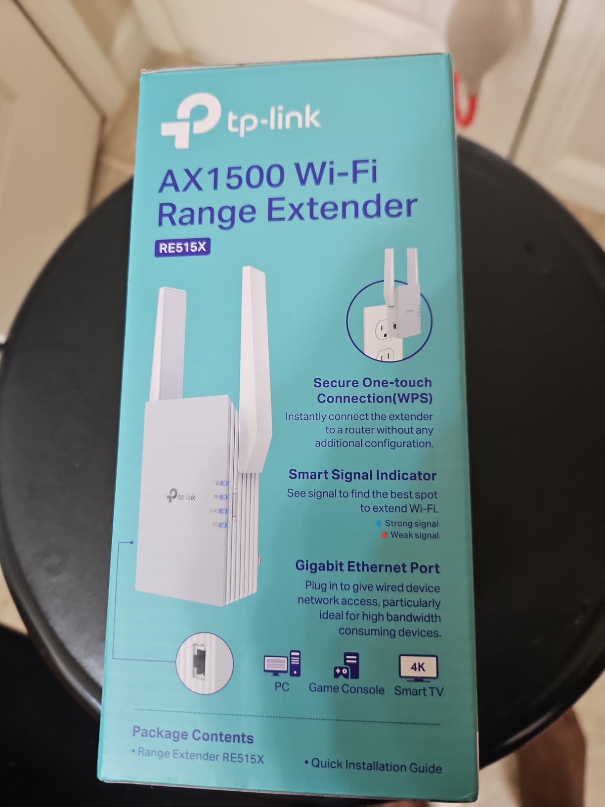TP-Link AX1500 WiFi Extender Internet Booster(RE500X), WiFi 6 Range Extender Covers up to 1500 sq.ft and 25 Devices,Dual Band, AP Mode w/Gigabit Port, APP Setup, OneMesh Compatible customer photo 2
