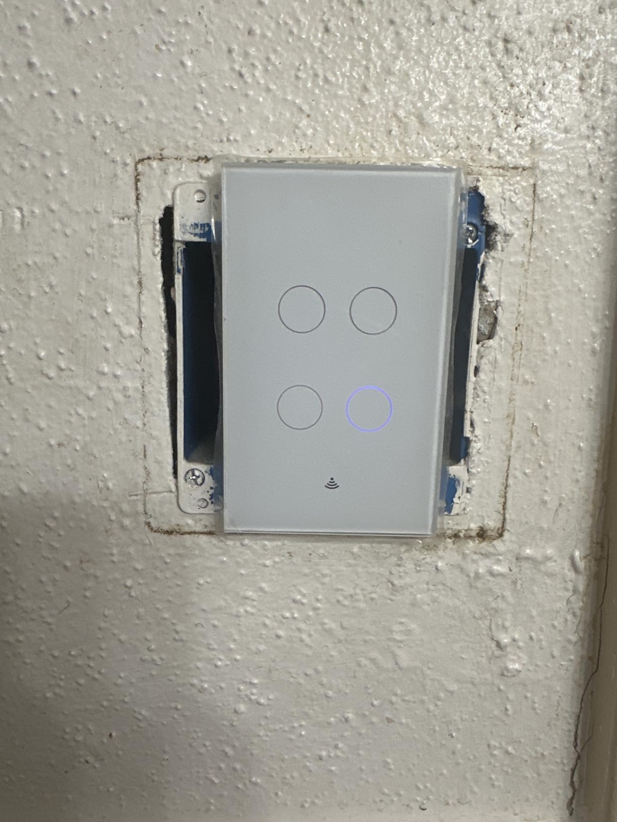 MOES Smart WiFi RF 2 Gang Double Curtain Blind Touch Switch for Roller Shutter Electric Motor Tuya Smart Life App, Voice Control with Google Home Alexa Voice Control, White customer photo 2