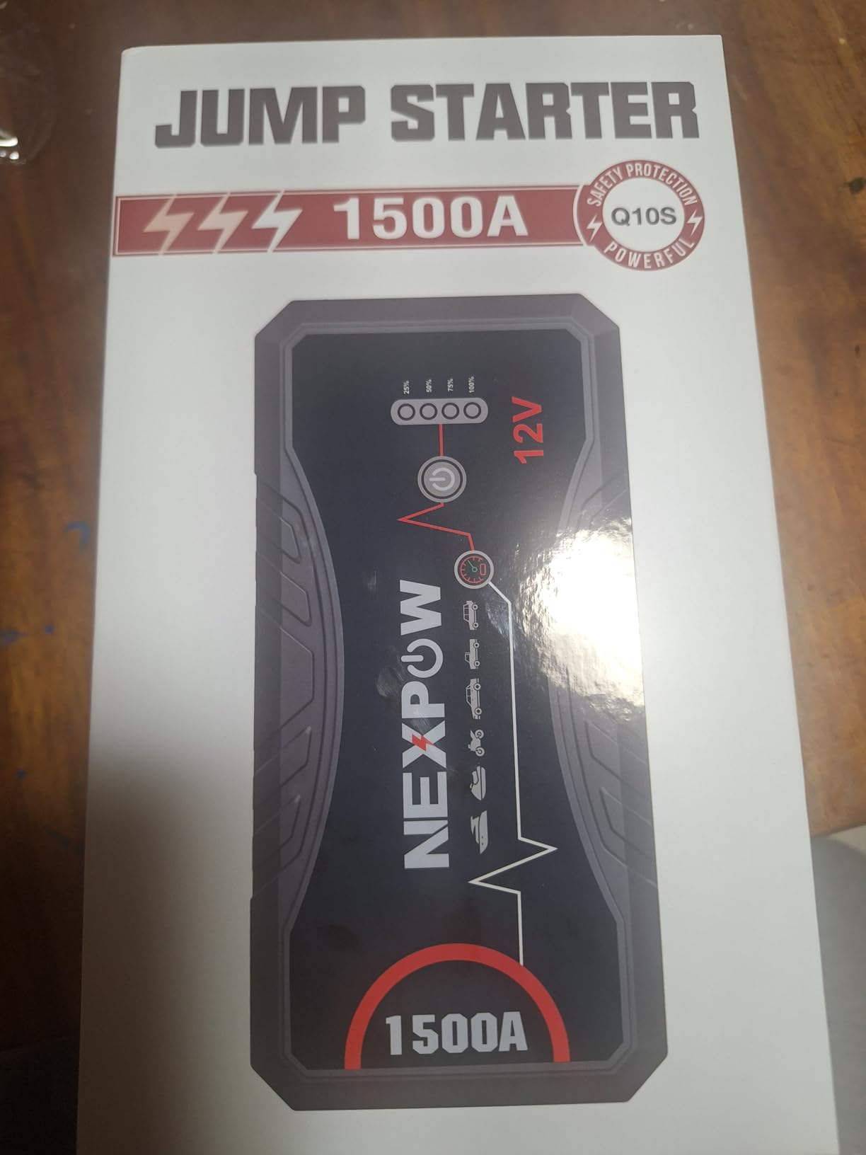 NEXPOW Car Jump Starter 2026 Upgraded Car Battery Jump Starter Pack 3000A Peak for Up to 9.0L Gas and 7.0L Diesel Engine 12V Auto Battery Starter Jumper Cables Portable Lithium Jump Box with USB QC3.0 customer photo 1