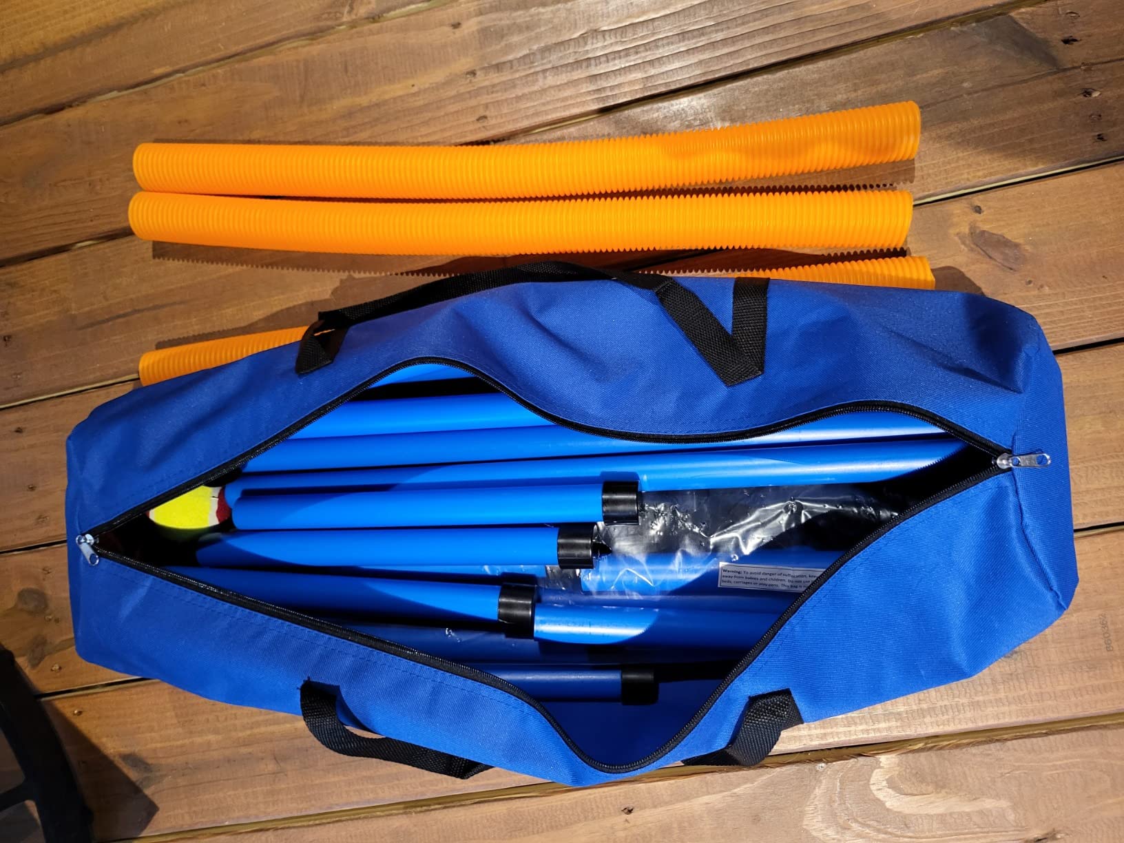 Dog Agility Training Equipment, 60-Piece Dog Obstacle Course Training Starter Kit Pet Outdoor Game with Tunnel, Agility Hurdle, Weave Poles, Jump Ring, Pause Box, Toy Balls and Storage Bag customer photo 2