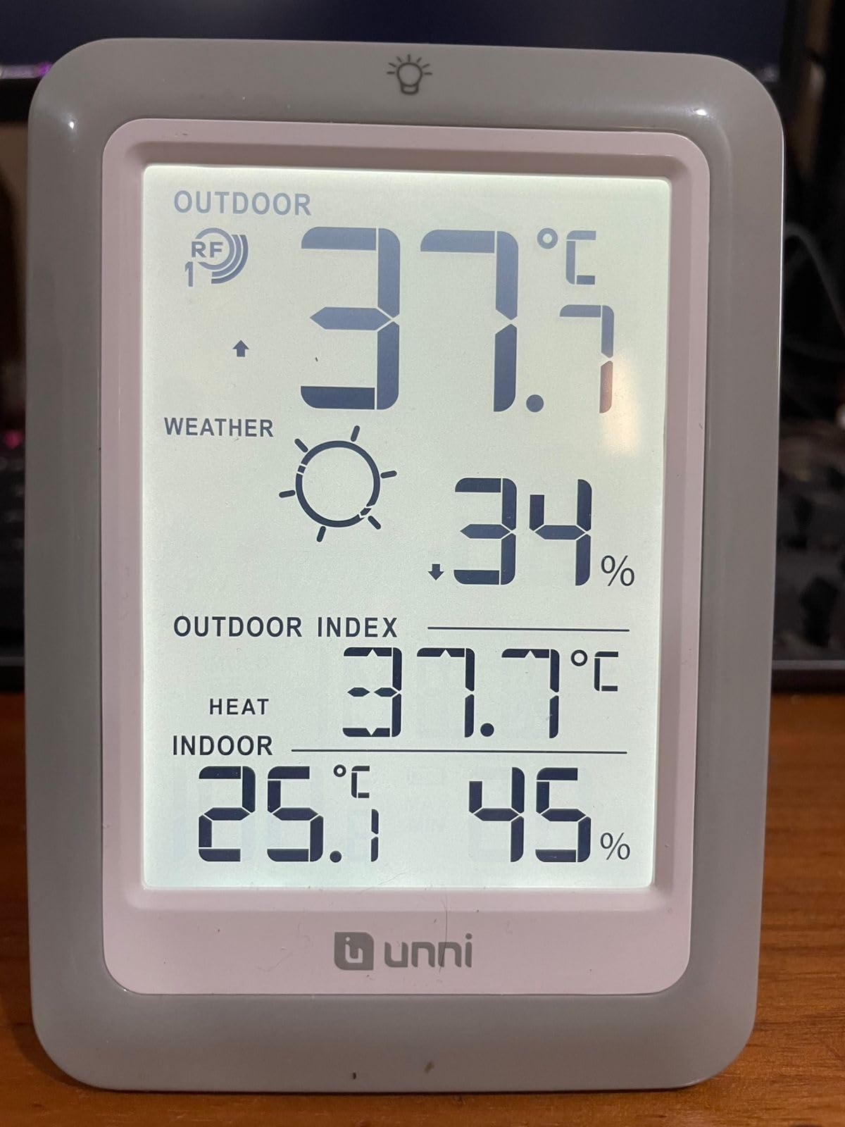 Indoor Outdoor Thermometer Hygrometer Wireless Weather Station, Temperature Humidity Monitor Battery Powered Inside Outside Thermometers with 330ft Range Remote Sensor and Backlight Display customer photo 1