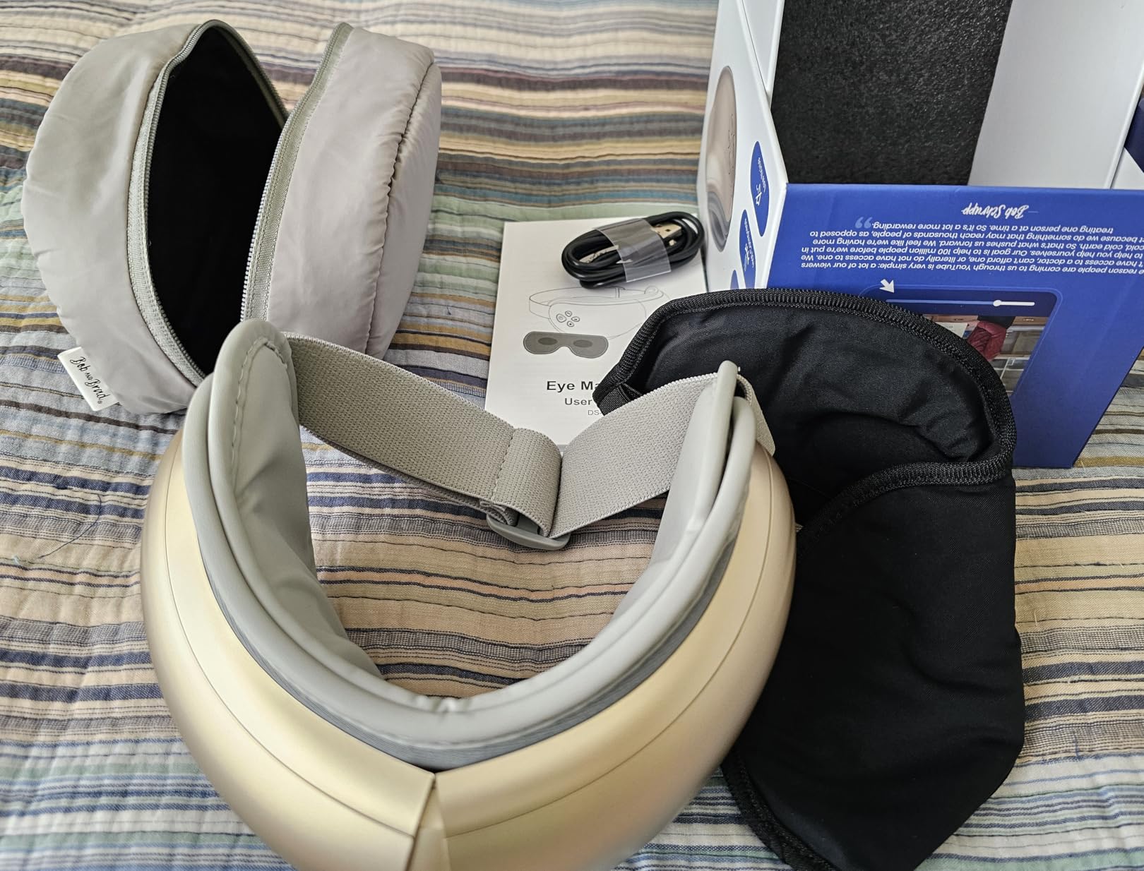 BOB AND BRAD EyeOasis 2 Heated Eye Mask for Migraines with Music, Smart Migraine Massager Warm Compress Therapy for Migraines, Dry Eyes, and Eye Strain Relief - FSA/HSA Eligible customer photo 1