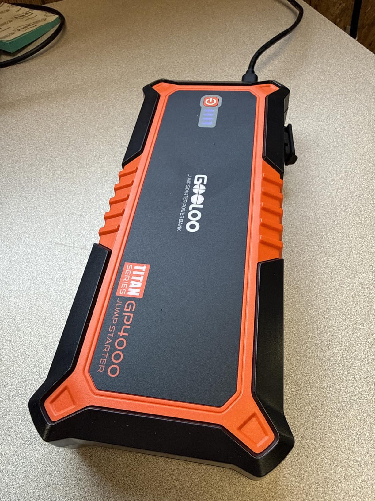 GOOLOO GP4000 Jump Starter 4000A Peak Car Starter (All Gas, up to 10.0L Diesel Engine) SuperSafe 12V Lithium Jump Box, Auto Battery Booster Pack, Portable Power Bank with USB Quick Charge and Type C Port customer photo 2