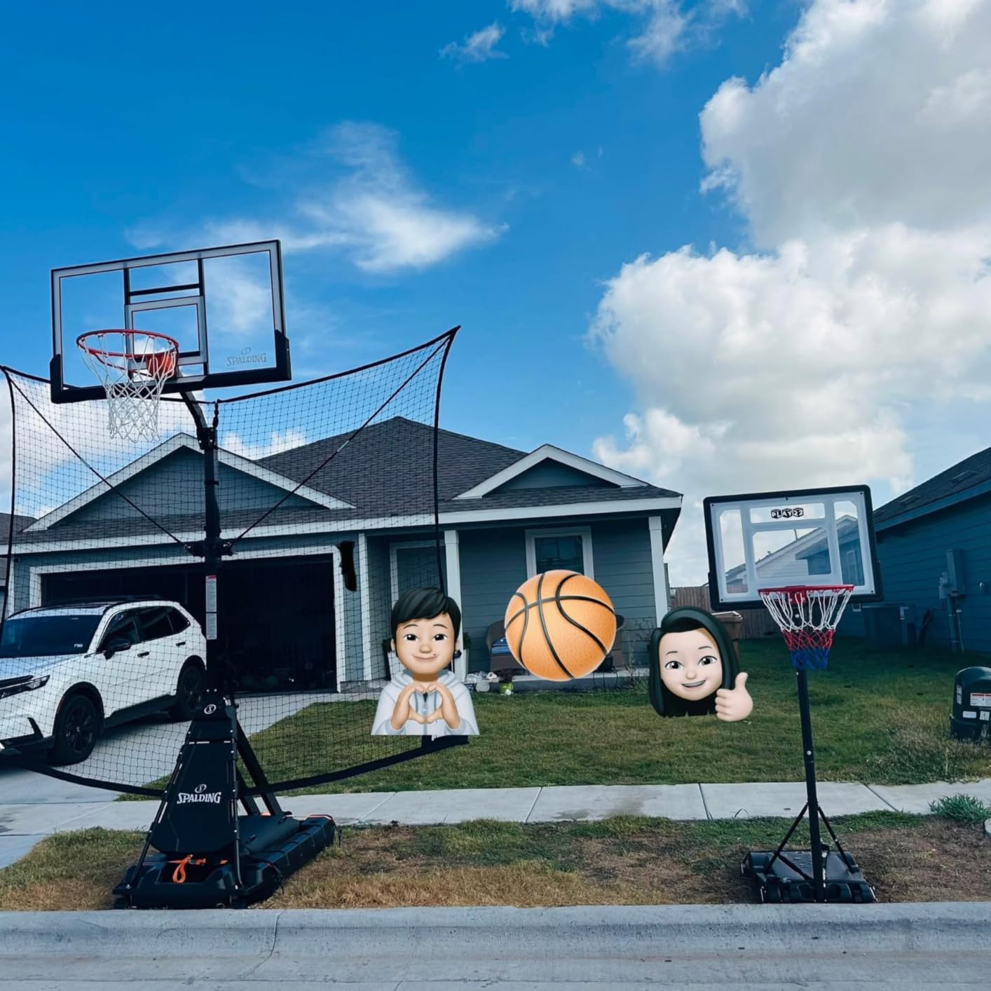 Franklin Sports Basketball Pass Back Rebounder customer photo 1