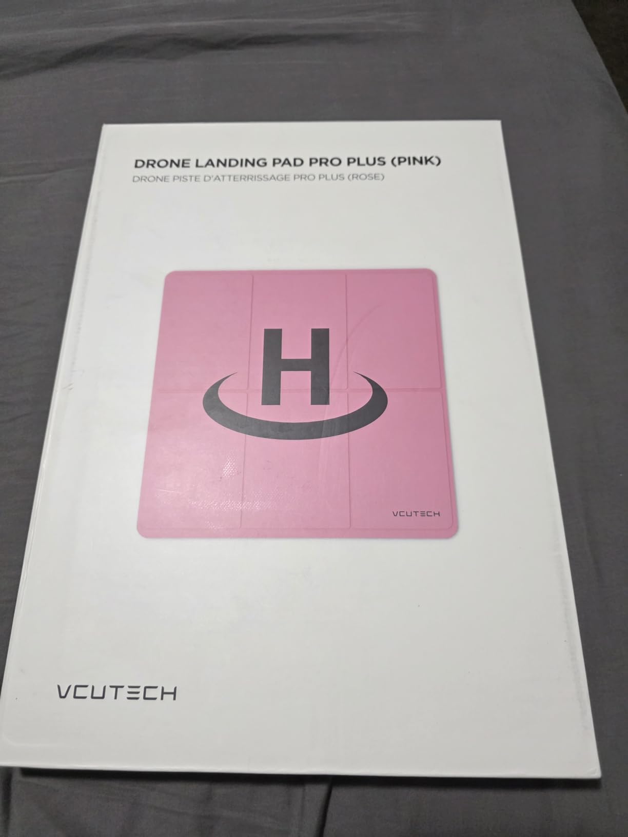 VCUTECH Drone Landing Pad - Weighted 25 inch(65cm) for DJI Mini 3 Pro, Mavic 3, Mavic Air 2/2S, DJI Mini 2, FPV Drone, Avata Fly More Kit Accessories (Pink) customer photo 2