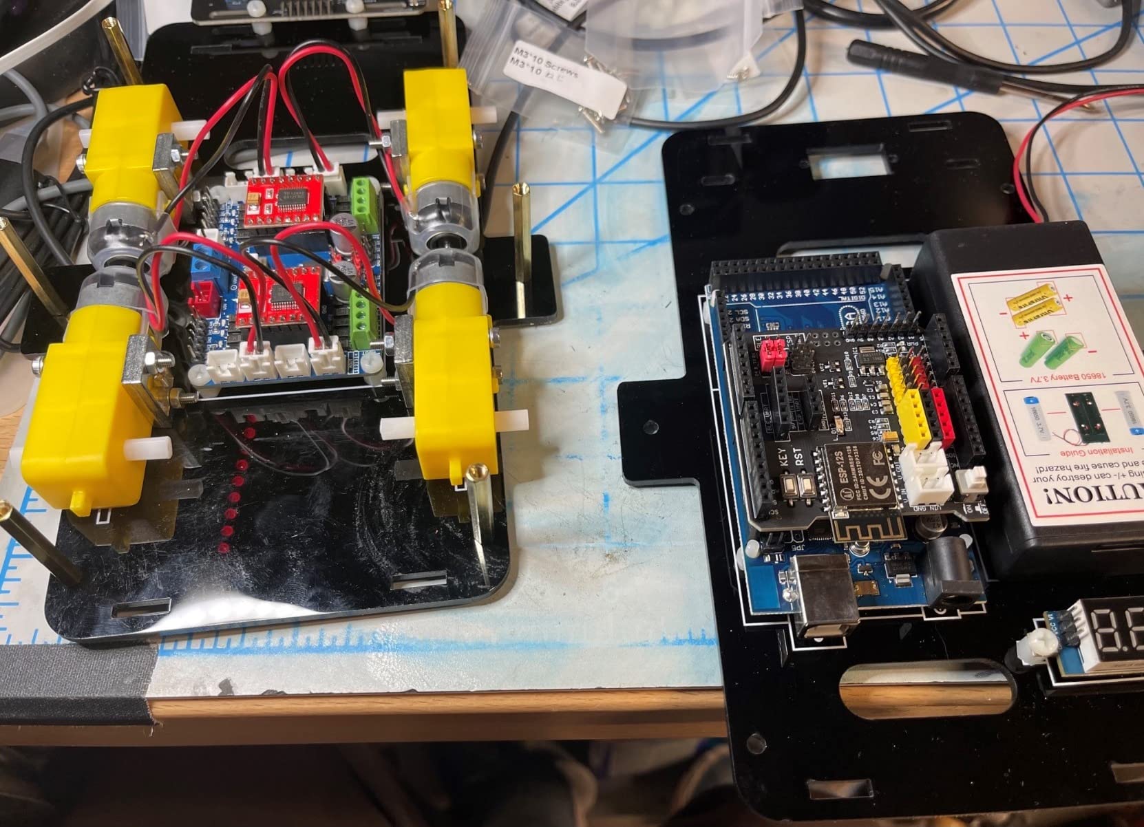 Mecanum Wheels Robot Car Kit for Arduino Mega2560 STEM Remote Controlled DIY Coding Learning & Programming Kit Omni Directional (for arduino) customer photo 1