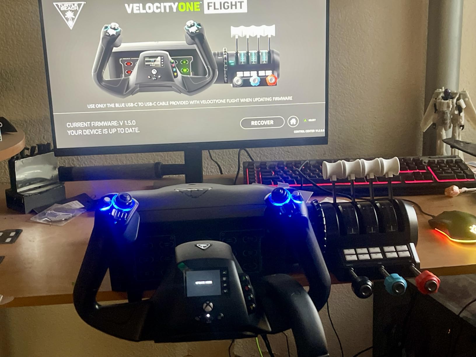Turtle Beach VelocityOne Flight Universal Control System - Xbox Series X & Xbox Series S, Xbox One & Windows 10 & 11 PCs with Yoke Handle, Throttle Quadrant, Trim Wheel & Rudder Controls customer photo 1