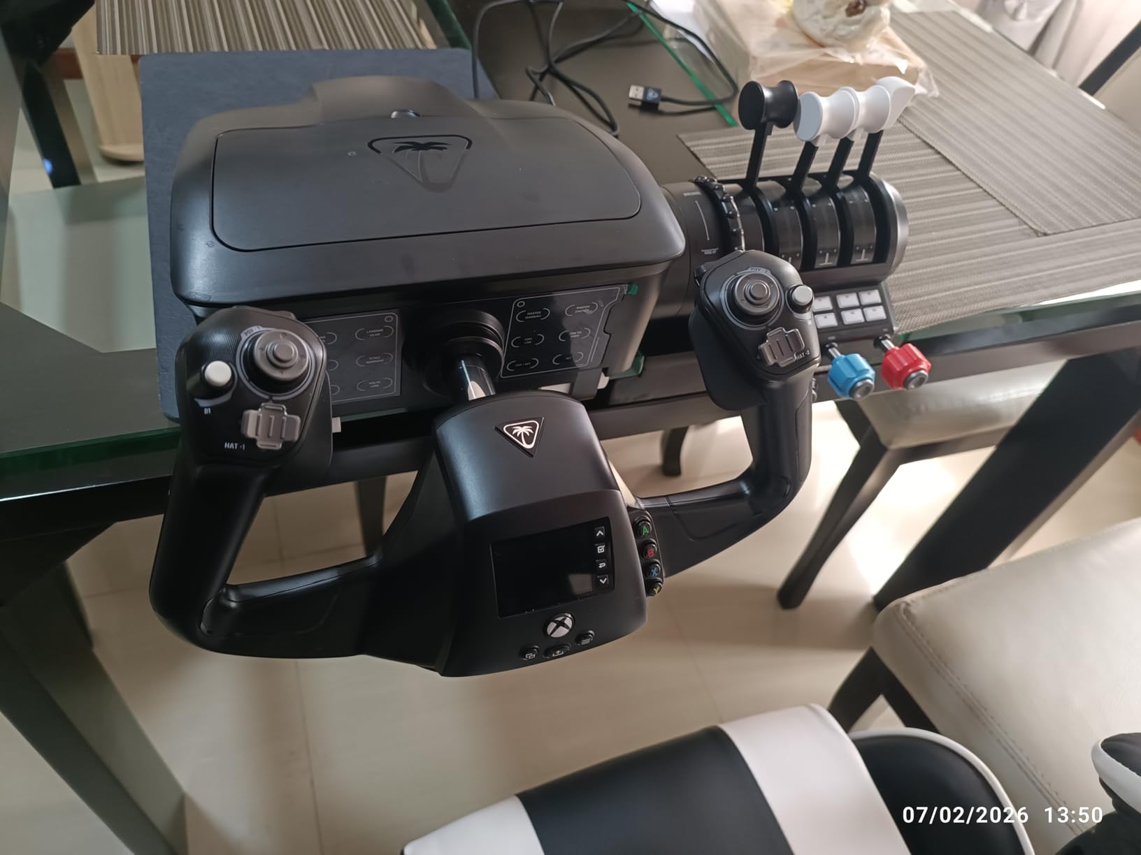 Turtle Beach VelocityOne Flight Universal Control System - Xbox Series X & Xbox Series S, Xbox One & Windows 10 & 11 PCs with Yoke Handle, Throttle Quadrant, Trim Wheel & Rudder Controls customer photo 2