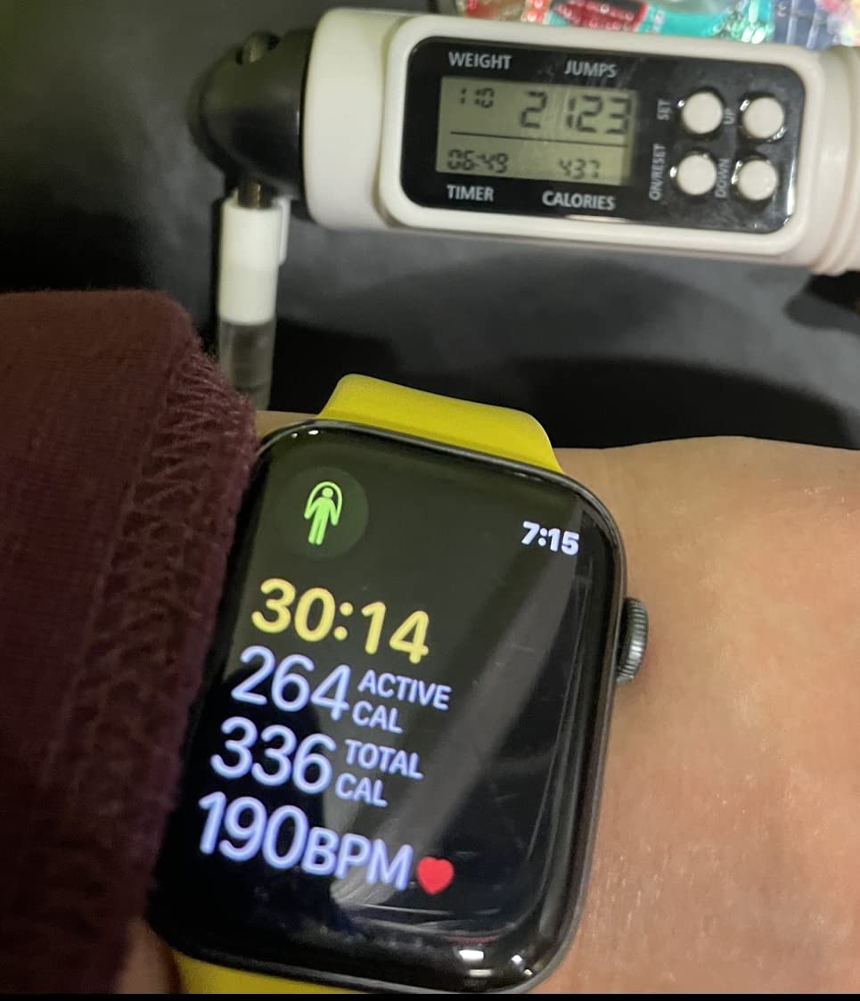 multifun Digital Jump Rope with Smart Counter & Timer - Adjustable Speed Skipping Rope for Fitness, Weight Loss, Boxing, MMA - Tangle-Free Ball Bearings & Anti-Slip Handles for Men, Women, Kids customer photo 1