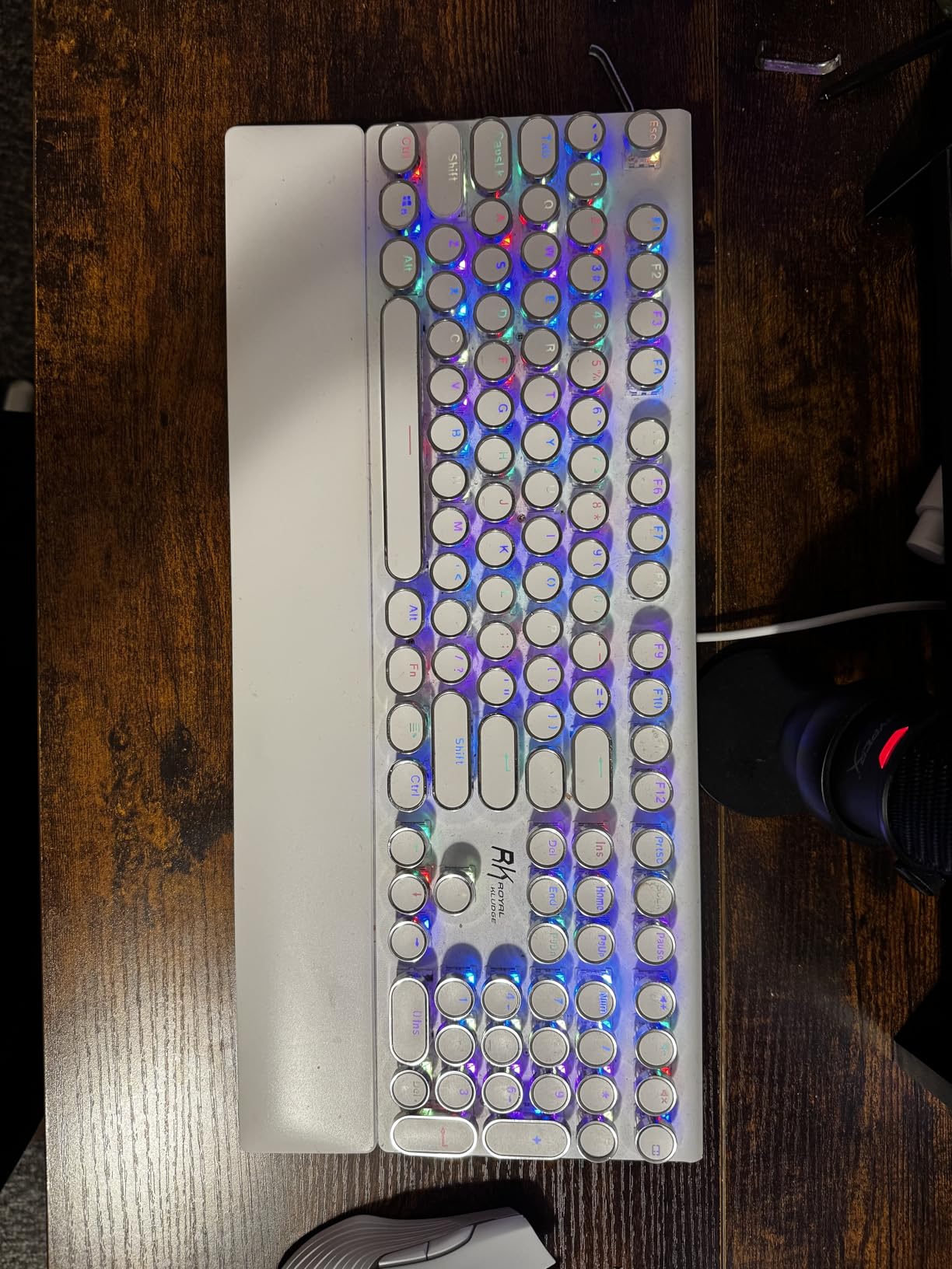 Womier Pudding Keycaps, PBT Shine Through Keycaps 165 Keys Set Custom Key caps Set OEM Profile, Universal Compatiability for 100%, 75%, 65%, 60% Keyboard-Black customer photo 1