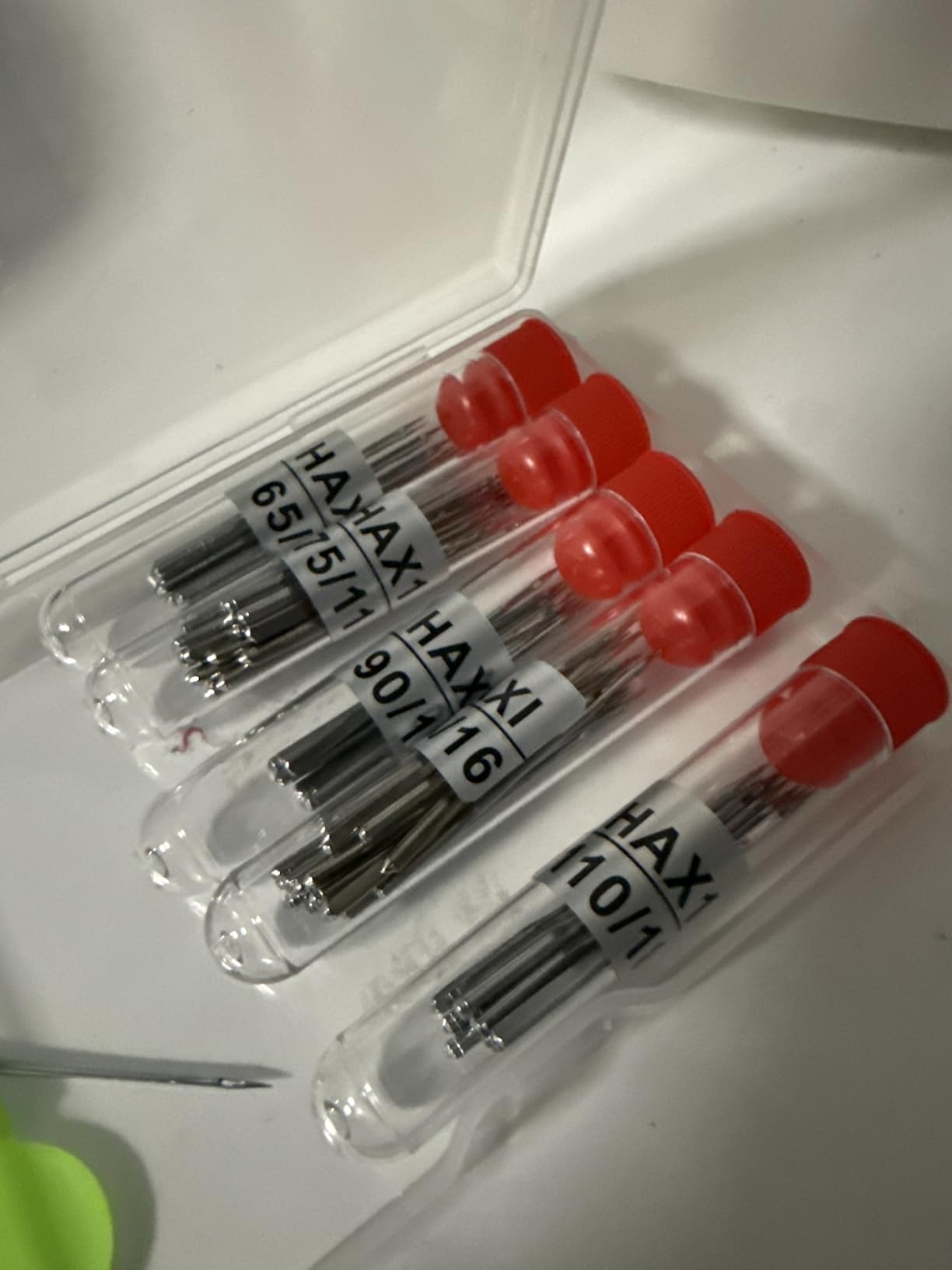 Sewing Machine Needles, 50 PCS Universal Sewing Machine Needle, Compatible with Singer, Brother, Janome, Varmax, Sizes HAX1 65/9, 75/11, 90/14, 100/16, 110/18 customer photo 1