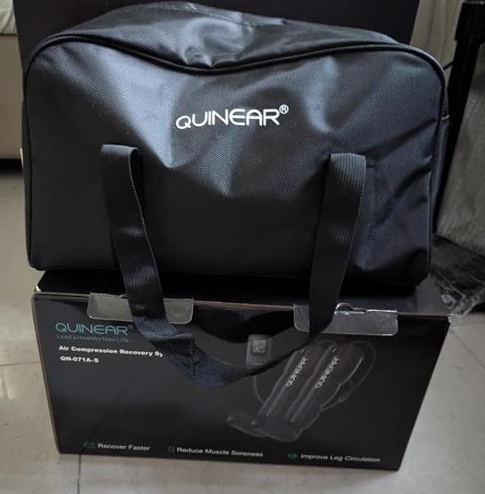 QUINEAR Air Compression Recovery System, Professional Sequential Device for Massage Therapy, Foot and Leg Recovery Boots to Improve Circulation for Athletes customer photo 2