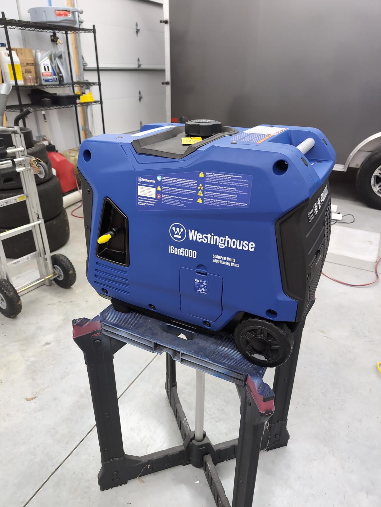 Westinghouse 5000 Peak Watt Super Quiet Dual Fuel Portable Inverter Generator, Remote Electric Start, Gas & Propane Powered, RV Ready 30A Outlet, Parallel Capable, Blue/Black customer photo 2