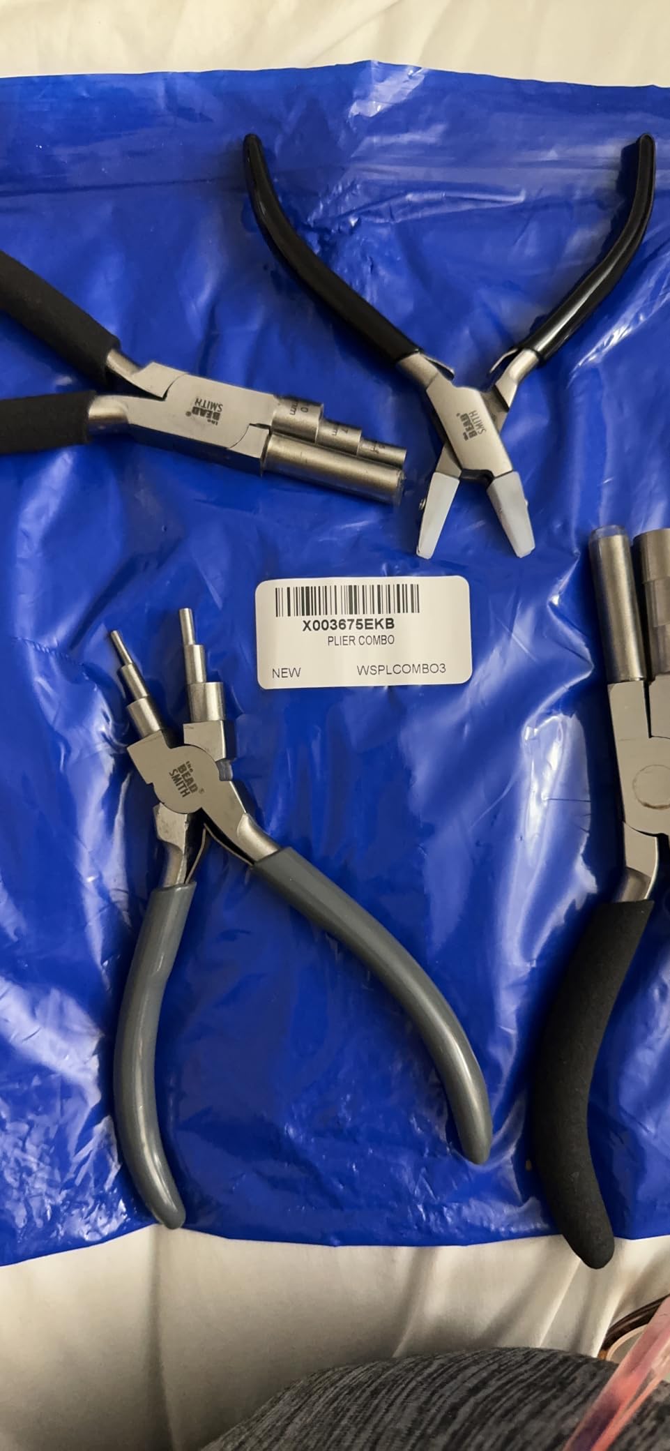 The Beadsmith Wire Working Combo - 3 Different Wire Wrapping Bending Pliers and Double Nylon Jaw Chain Nose Pliers - Use to Create Loops, Jump Rings & Protect Wire While Jewelry Making - 4 Piece Set customer photo 1