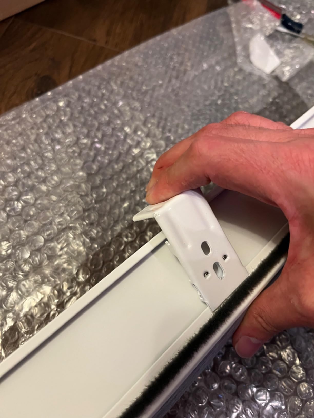 SmartWings Motorized Smart Blinds with Remote, Custom Automatic 100% Blackout Roller Shade Compatible with Alexa/HomeKit/Google, Electric Smart Blinds for Indoor Windows, Vigor Pale Grey customer photo 1