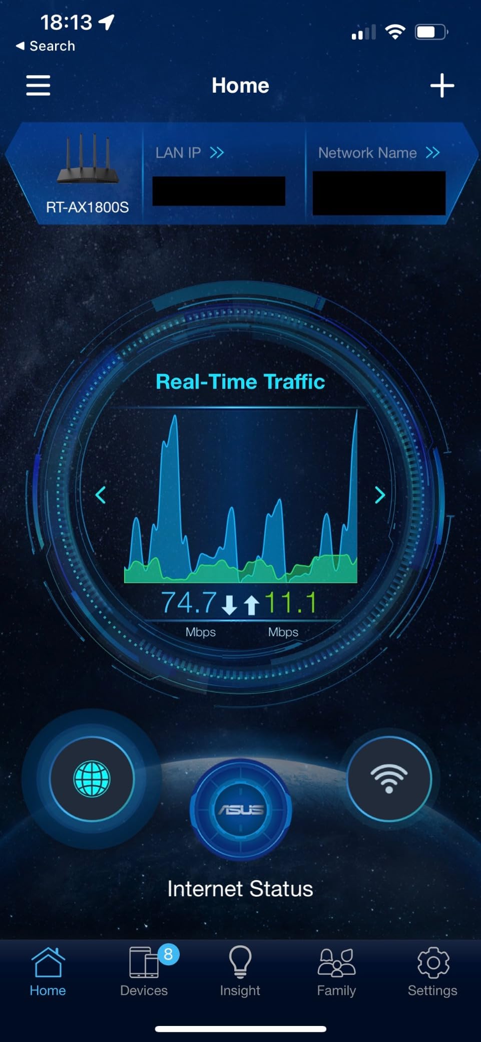 ASUS RT-AX1800S Dual Band WiFi 6 Extendable Router, Subscription-Free Network Security, Parental Control, Built-in VPN, AiMesh Compatible, Gaming & Streaming, Smart Home customer photo 2