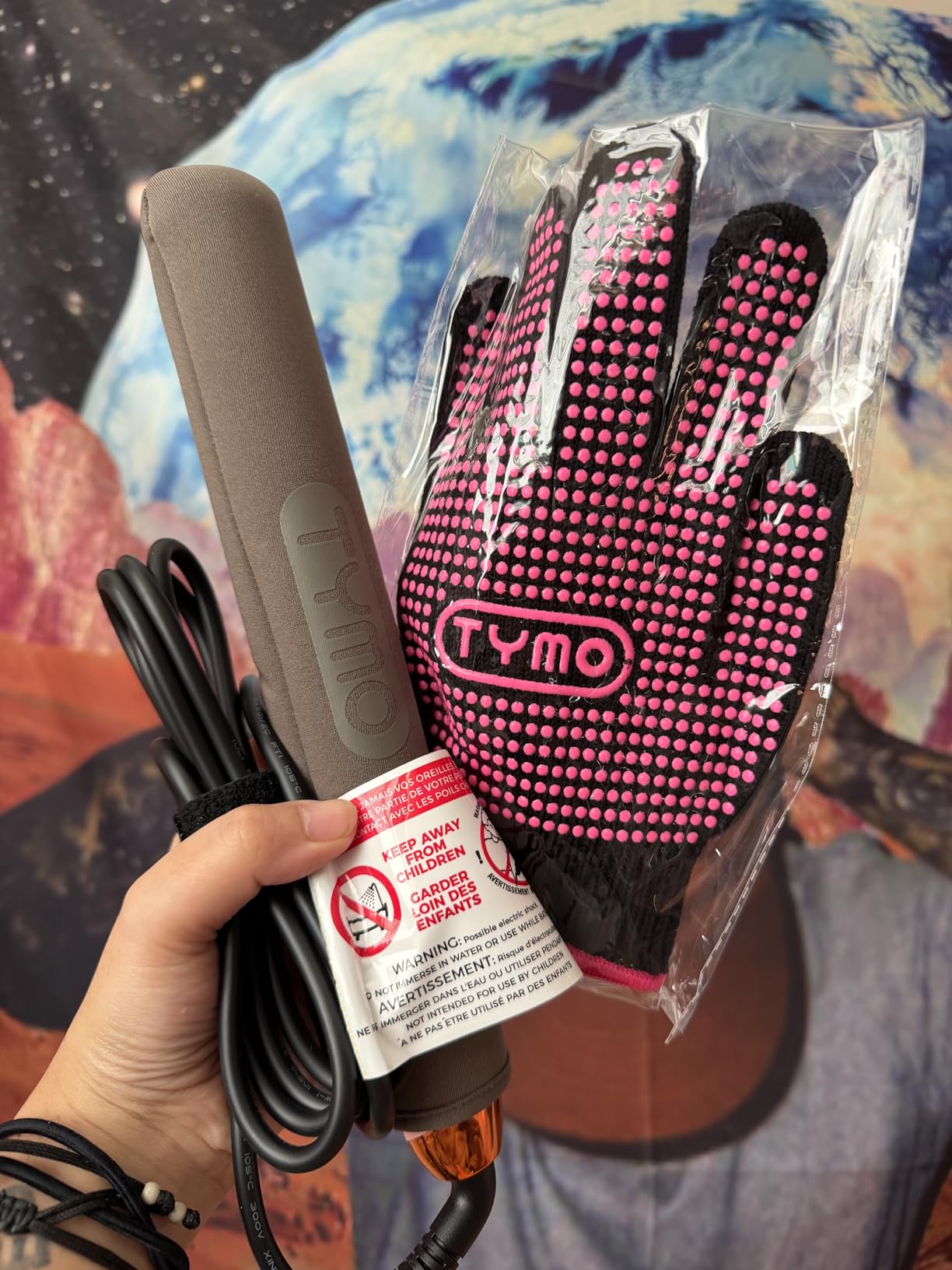 TYMO Flat Iron Hair Straightener and Curler 2 in 1 with 10s Fast Heating, 1 Inch Professional Titanium Straightening Curling Iron with 32 Adjustable Temp and Automatic Shut Off customer photo 2