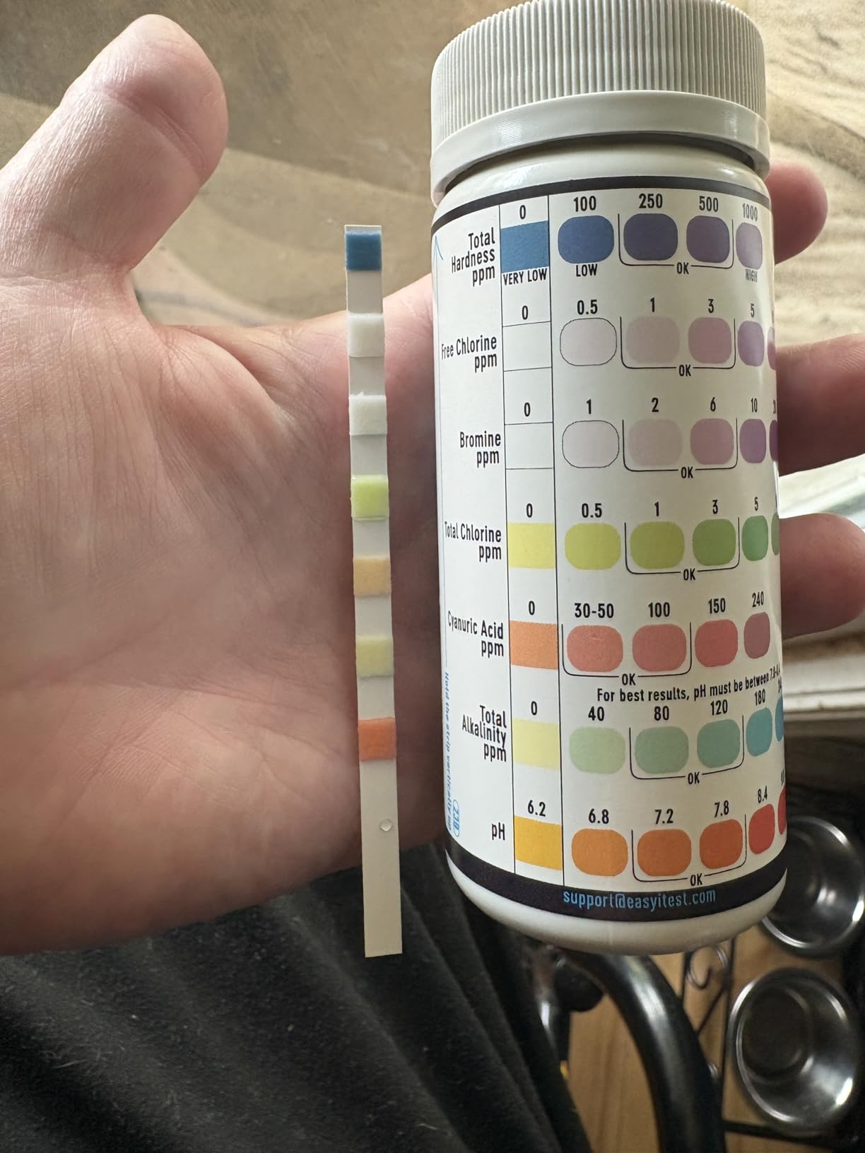 EASYTEST 7-Way Pool Test Strips, 150 Strips Water Chemical Testing for Hot tub and Spa customer photo 2