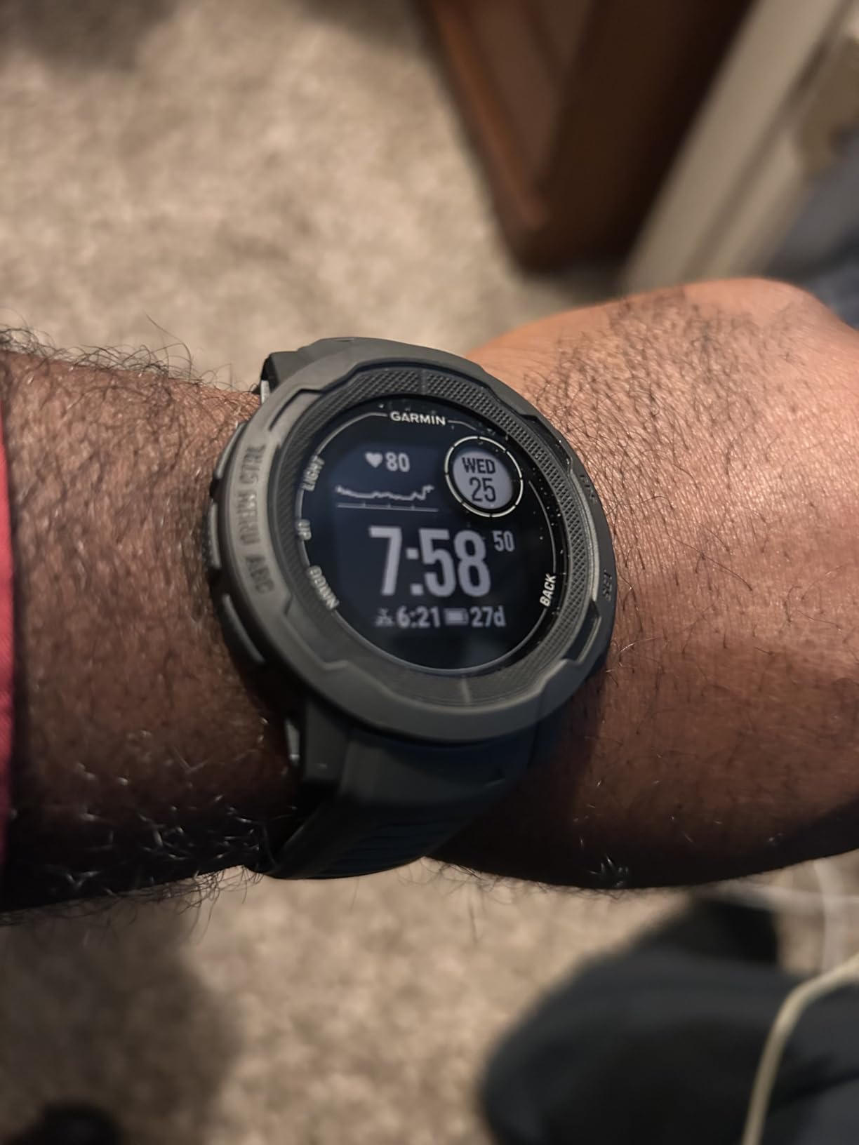 Garmin Instinct 2, Rugged Outdoor Watch with GPS, Built for All Elements, Multi-GNSS Support, Tracback Routing and More, Graphite customer photo 2