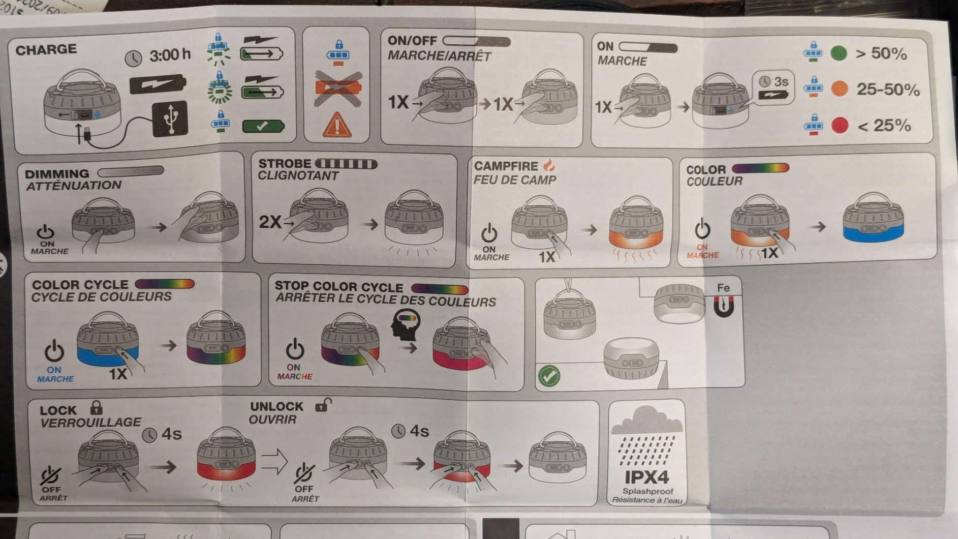 Black Diamond Moji R+ Rechargeable Lantern with Micro-USB Charging, 200 Lumens, Compact Dimmable Light customer photo 2