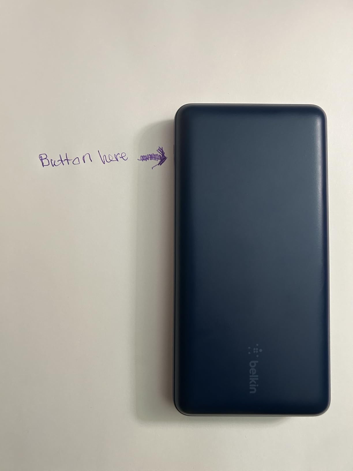 Belkin Portable Charger, USB C Power Bank 20000 mAh w/ 2 USB-A Ports, 15W w/ Type-A to Type-C Cable - iPhone 17, Air, Pro, Pro Max, AirPods, Samsung Galaxy S25, S24, Google Pixel 10, iPad, etc. - Blue customer photo 1