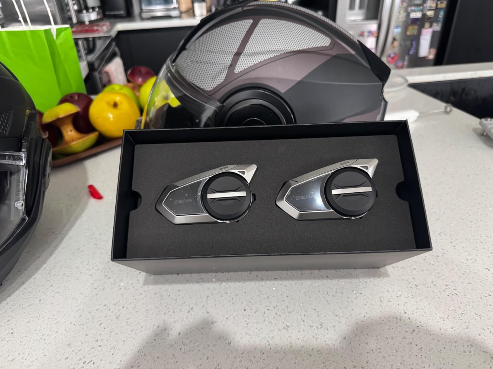 Sena 50S Motorcycle Jog Dial Communication Bluetooth Headset w/Sound by Harman Kardon Integrated Mesh Intercom System Premium Microphone & Speakers customer photo 2