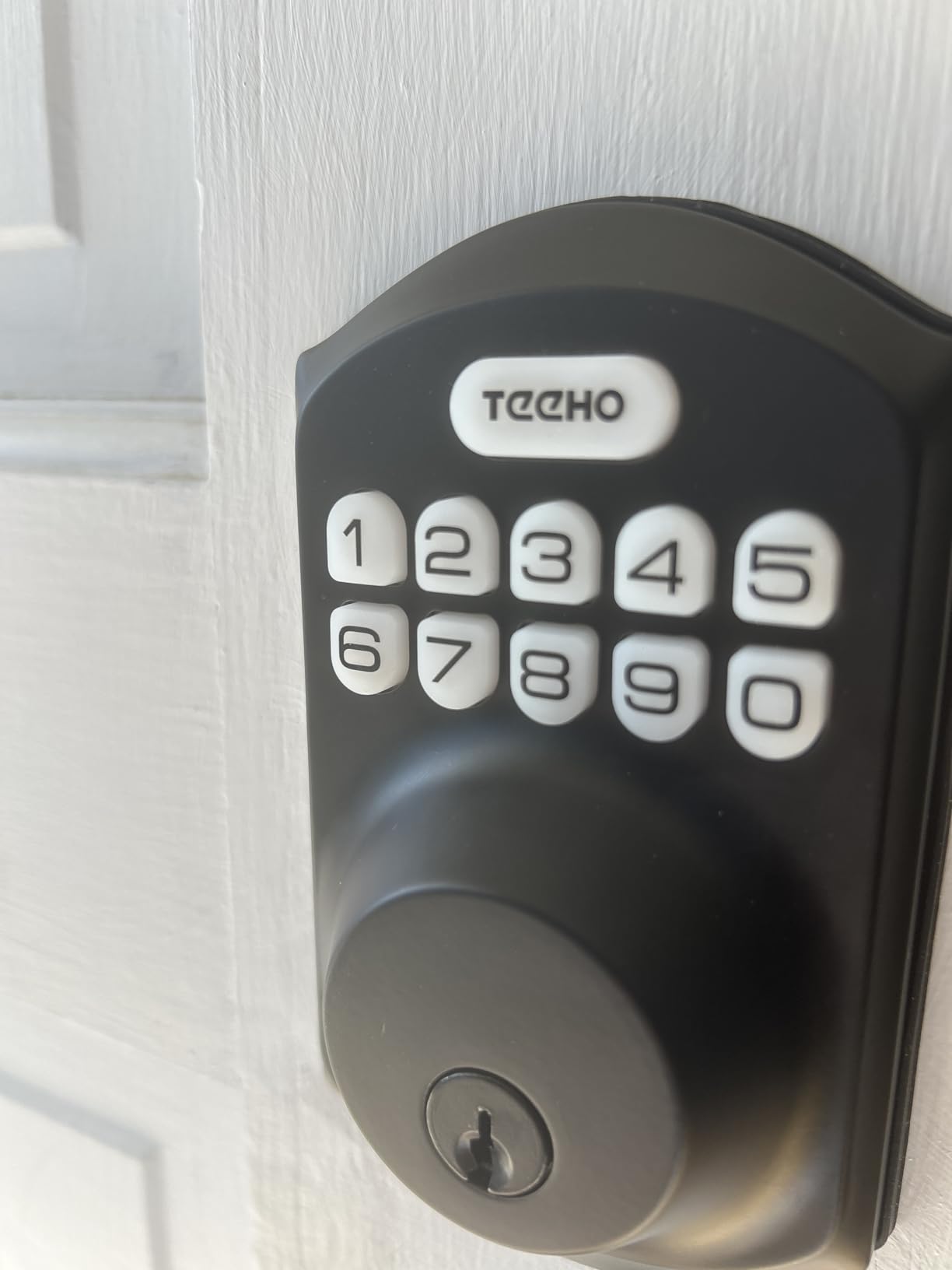 TEEHO TE001 Keyless Entry Door Lock with Keypad - Smart Deadbolt Lock for Front Door with 2 Keys - Auto Lock - Easy Installation - Oil-Rubbed Bronze customer photo 2