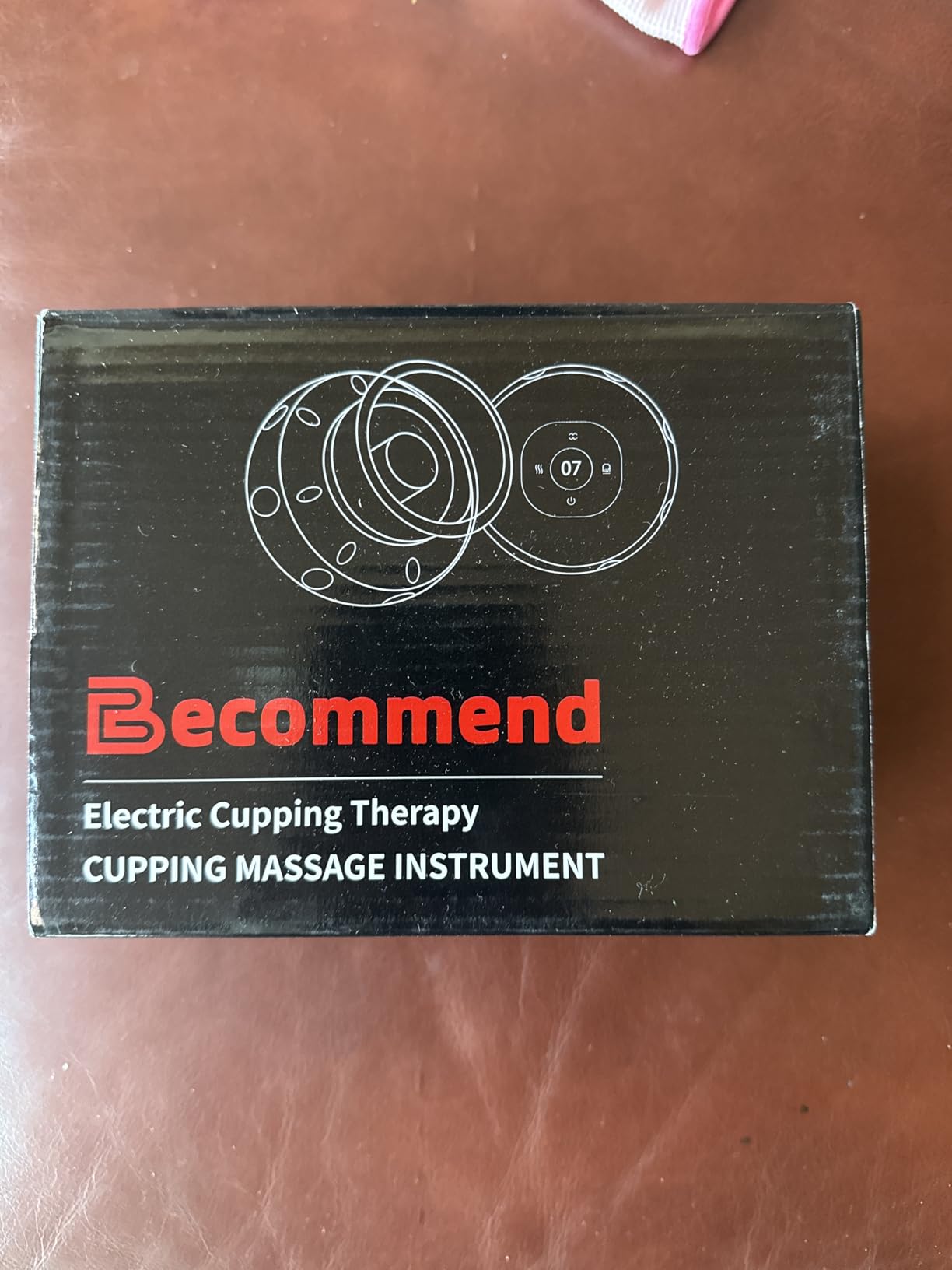 Becommend 5-in-1 Smart Dynamic Cupping Therapy Set with 20-Level Heat & Suction, Cupping Kit for Massage Therapy, Electric Cupping Device with Red Light for Back Pain, Knots, Soreness Relief (Red) customer photo 2