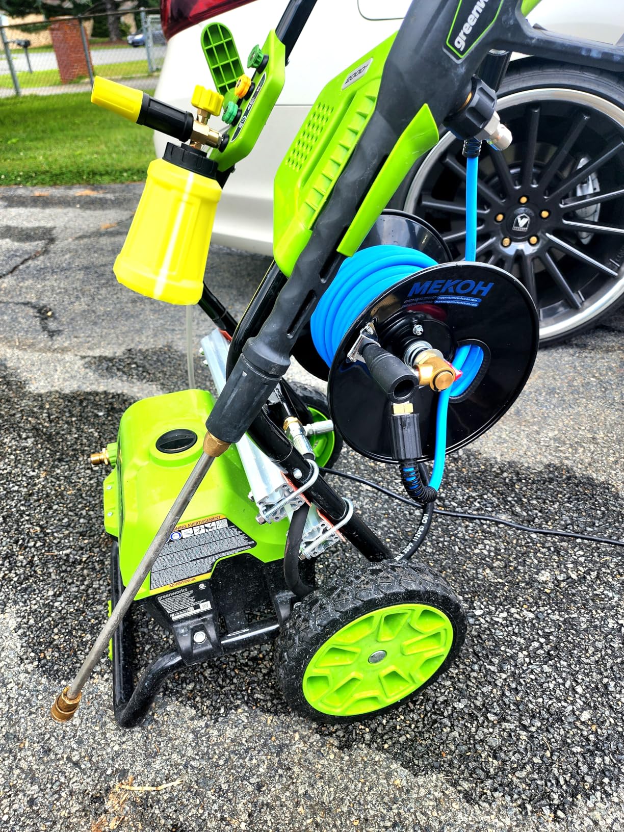 M MINGLE High Pressure Washer Gun Snow Foam Lance, 4000 PSI Cannon Foam Blaster Power Washer with 1/4