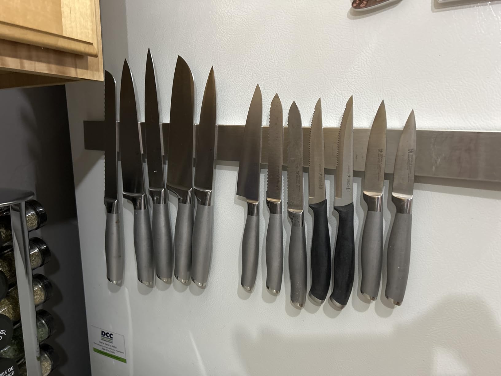 Modern Innovations 18 Inch Stainless Steel Magnetic Knife Bar - Use as Knife Holder, Rack, Strip, Kitchen Utensil and Tool Holder customer photo 2